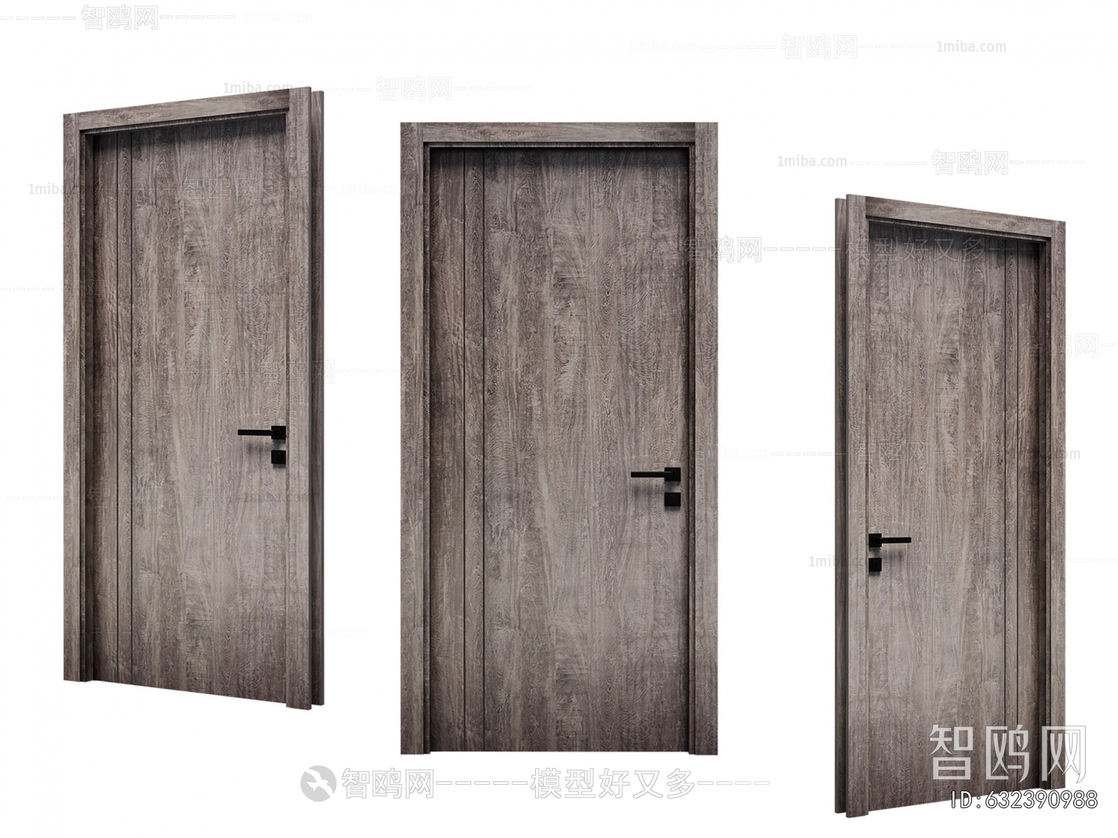 Wabi-sabi Style Single Door