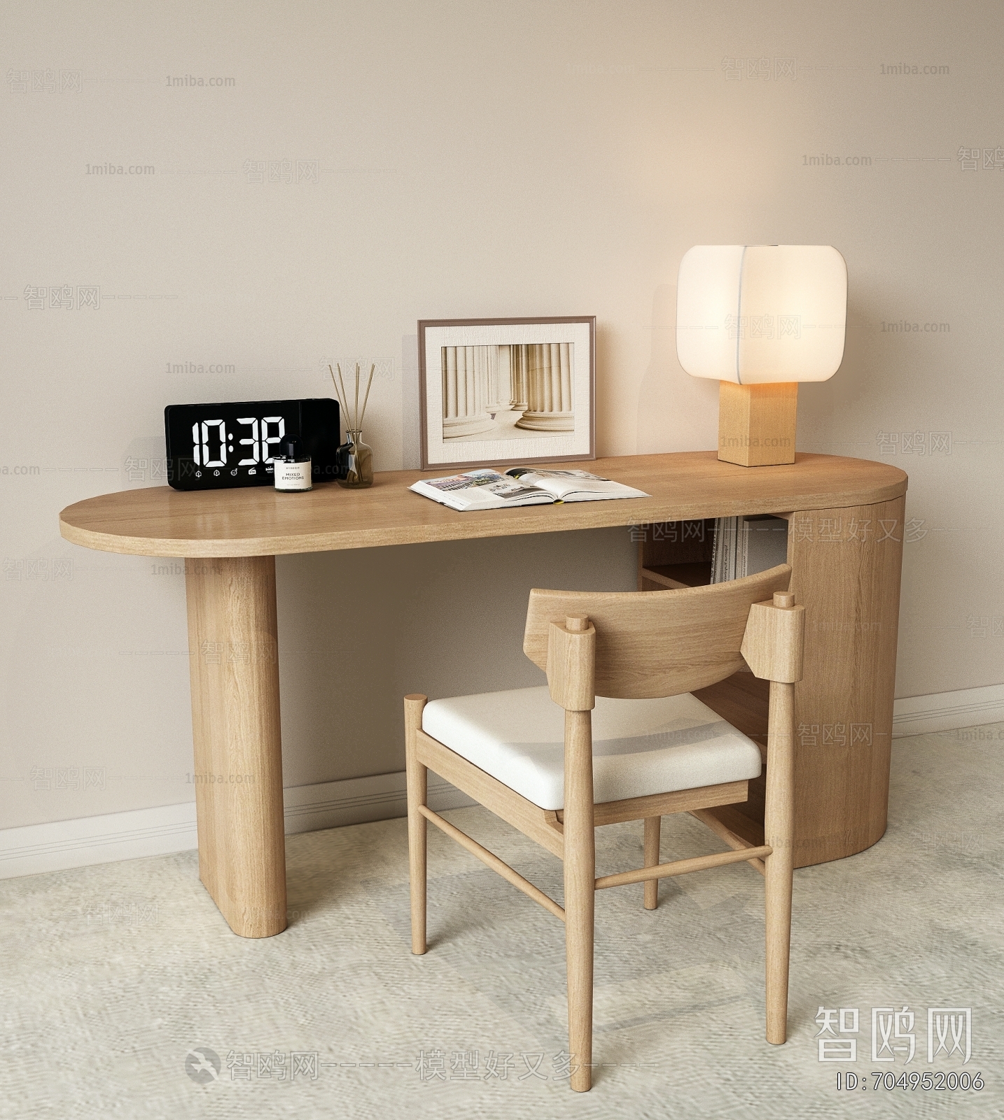 Nordic Style Computer Desk And Chair