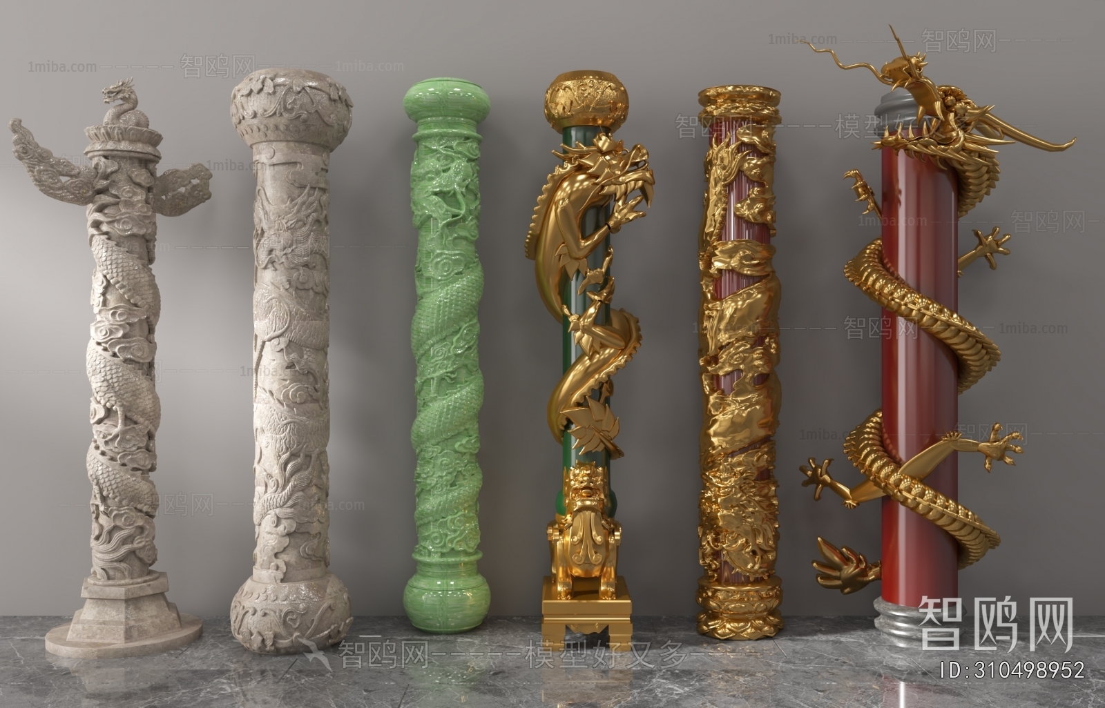 Chinese Style Column