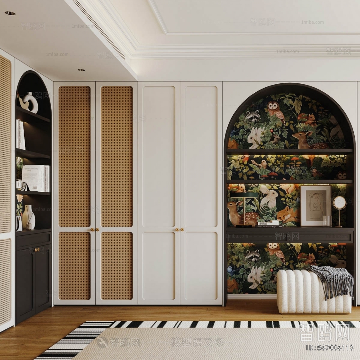 French Style Clothes Storage Area