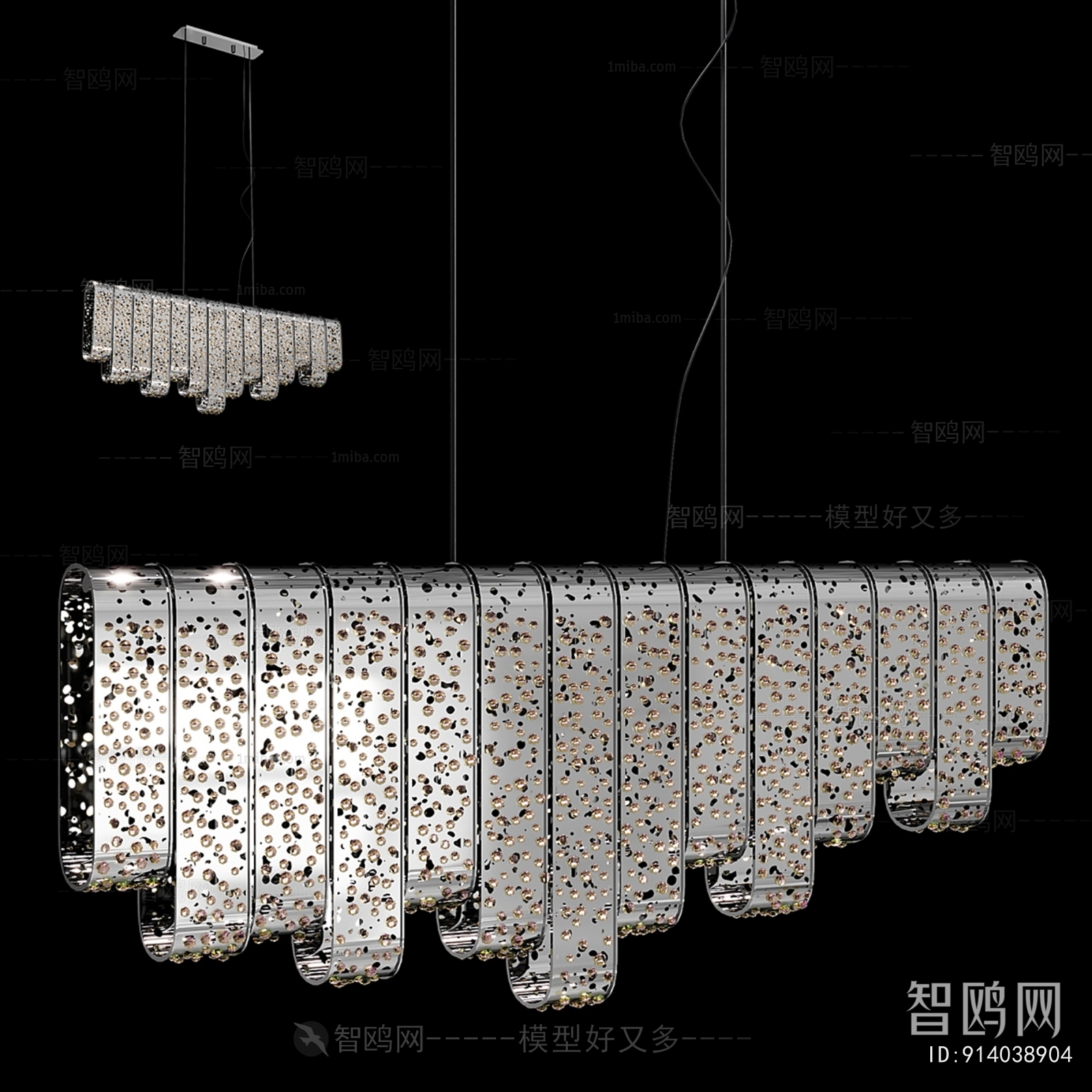 Modern Long Chandelier