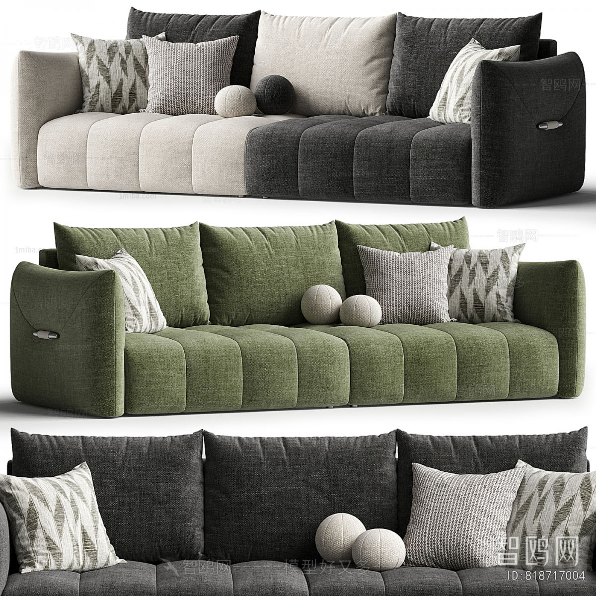 Modern Three-seat Sofa