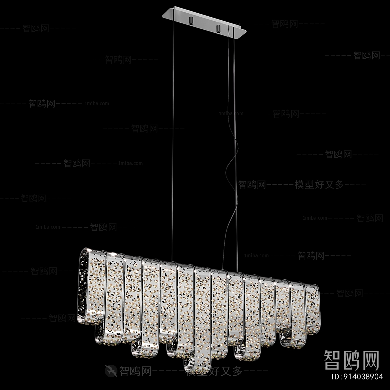 Modern Long Chandelier