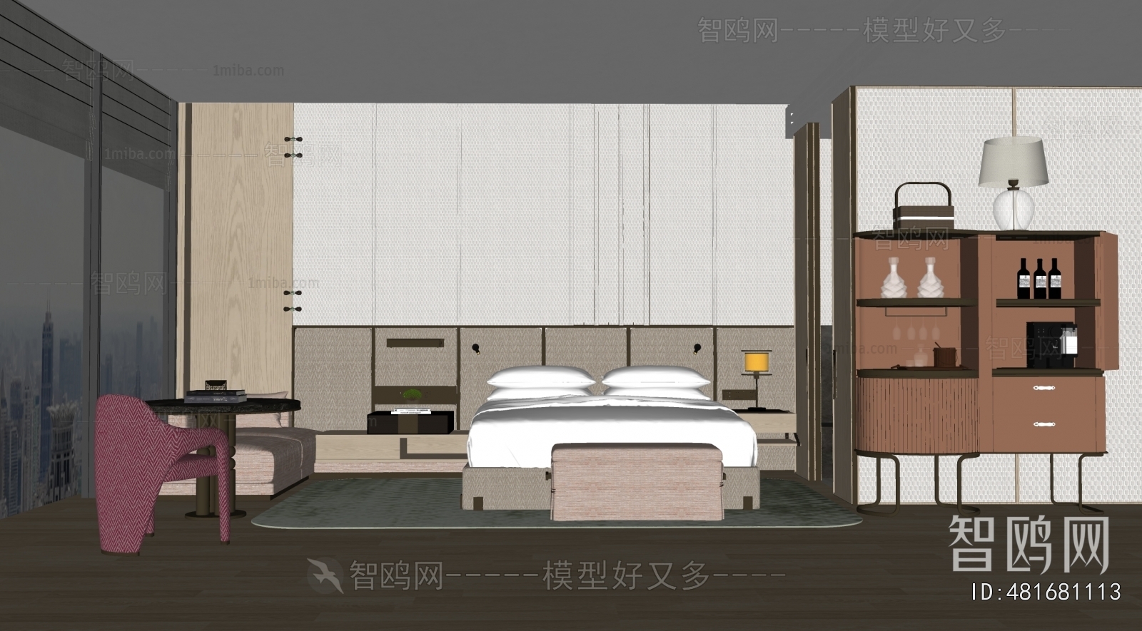 Modern Guest Room