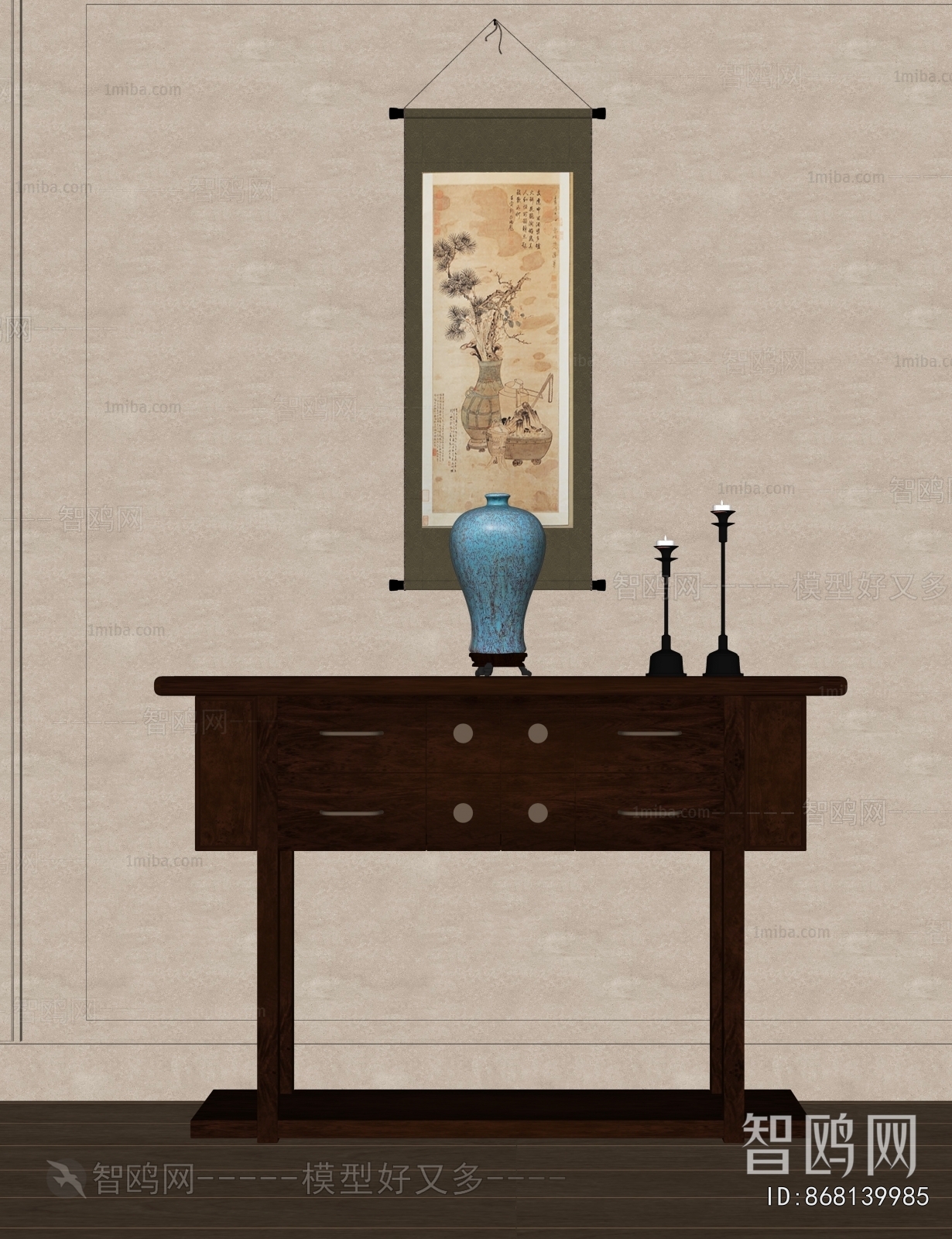 New Chinese Style Entrance Cabinet