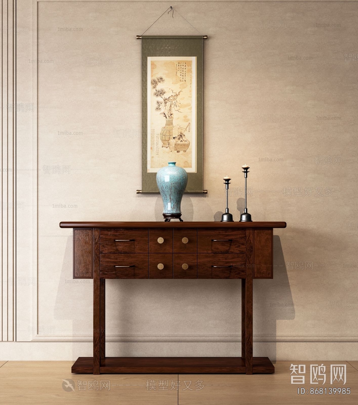 New Chinese Style Entrance Cabinet