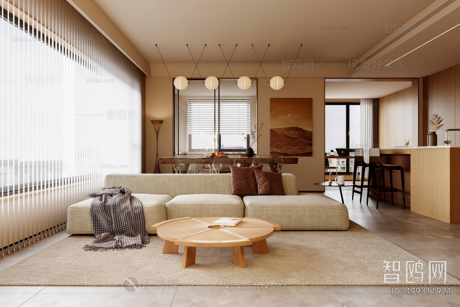 Wabi-sabi Style A Living Room