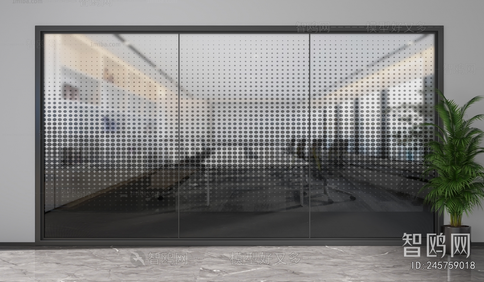 Modern Glass Screen Partition