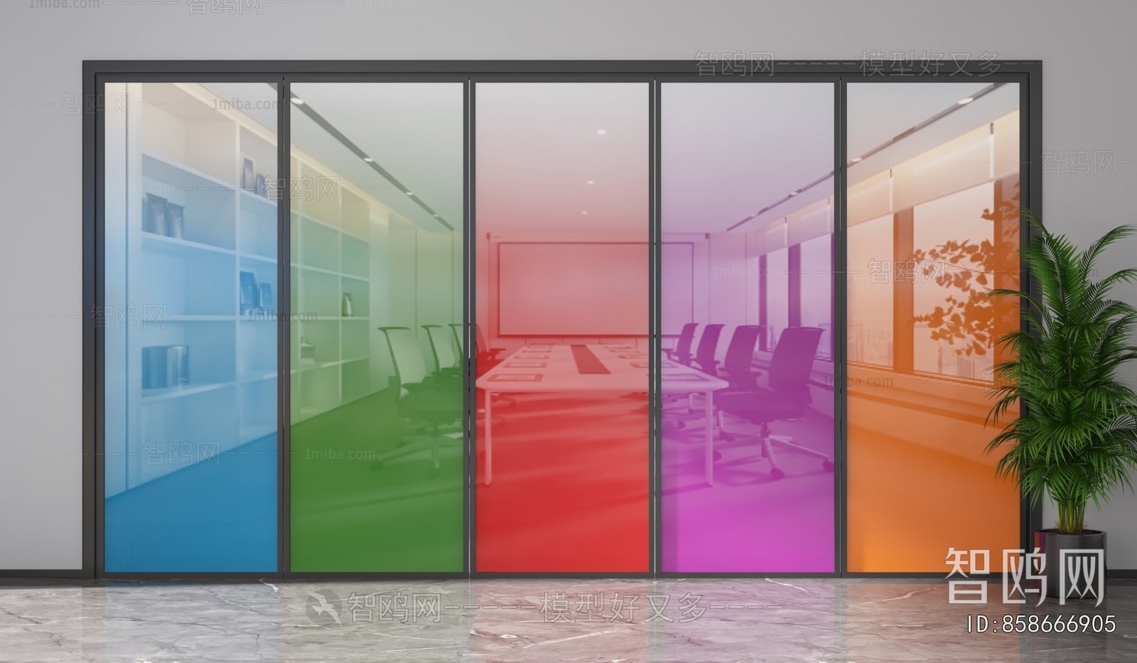 Modern Glass Screen Partition