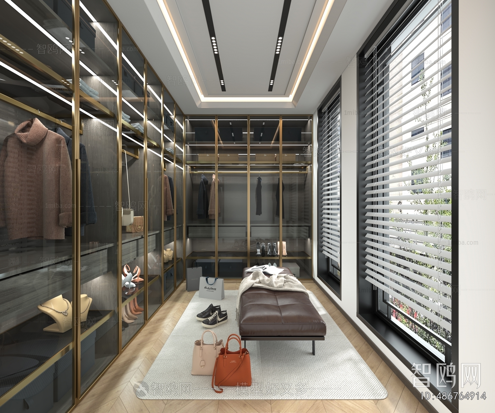 Modern Clothes Storage Area