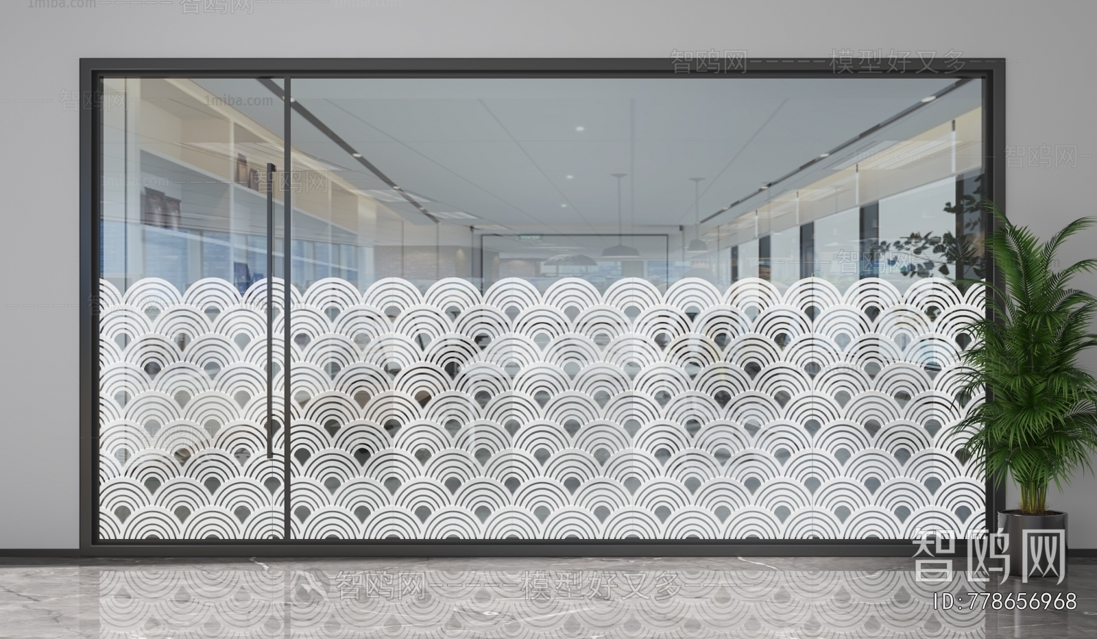 Modern Glass Screen Partition