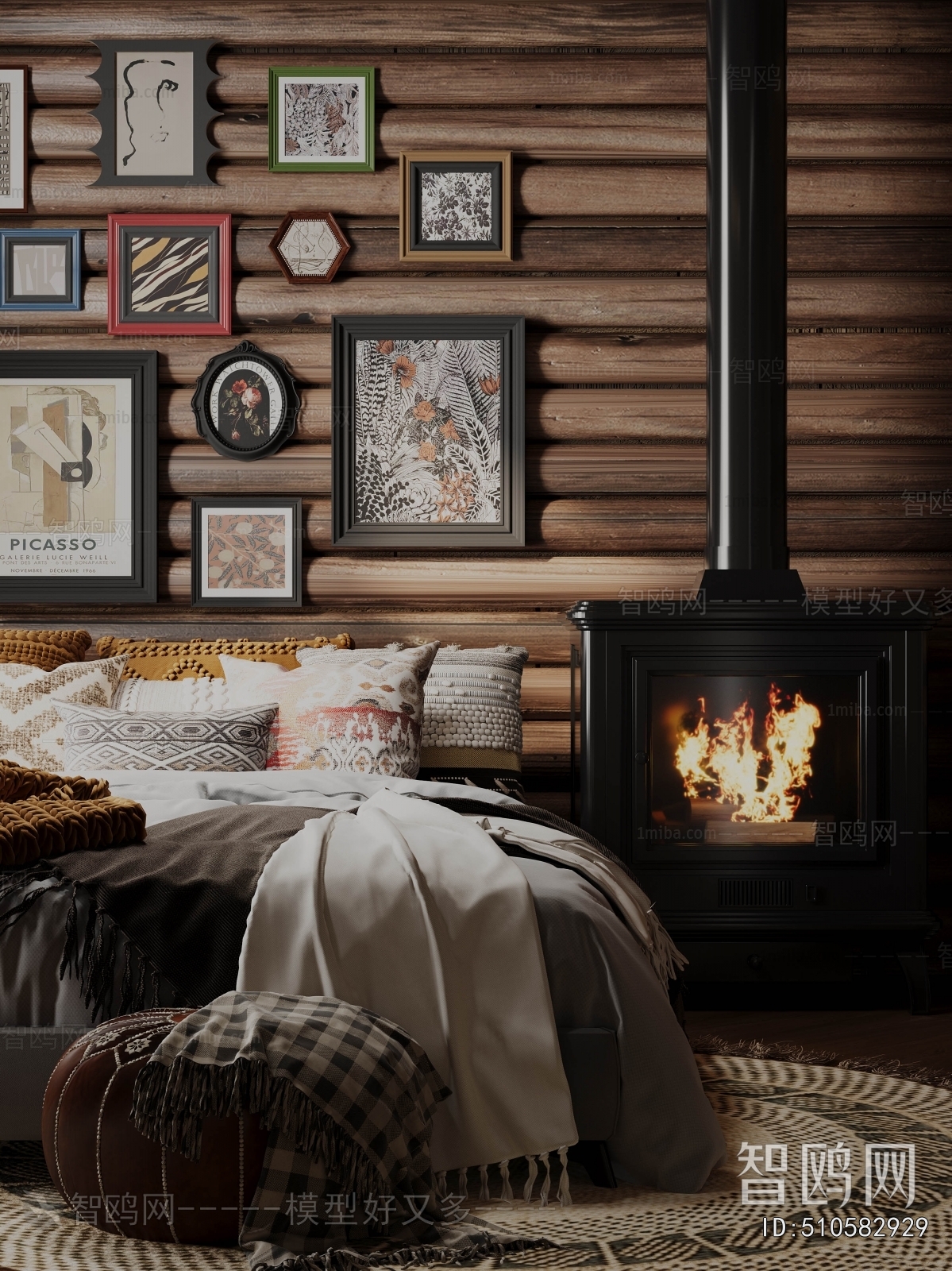 Wabi-sabi Style Bedroom