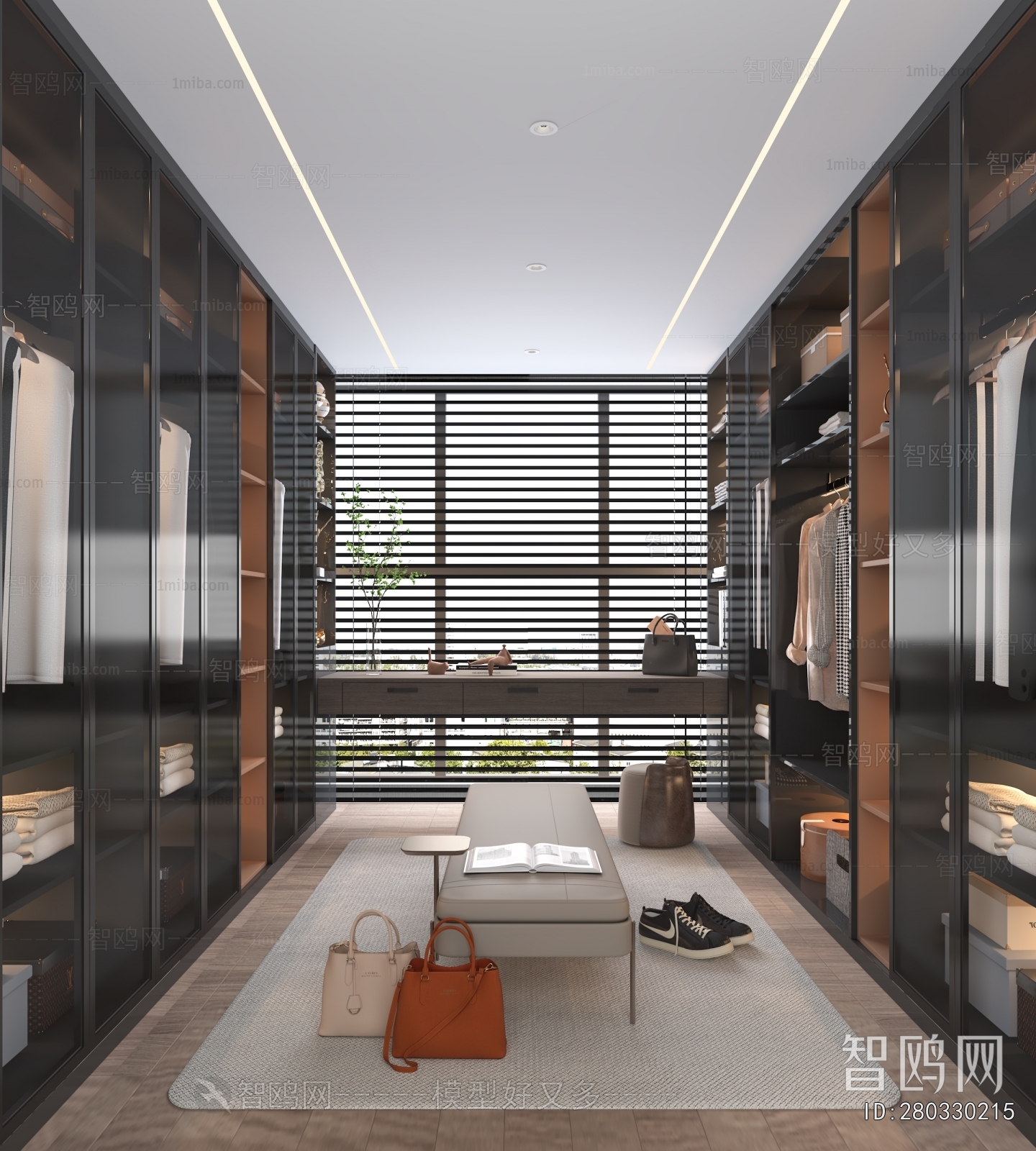 Modern Clothes Storage Area