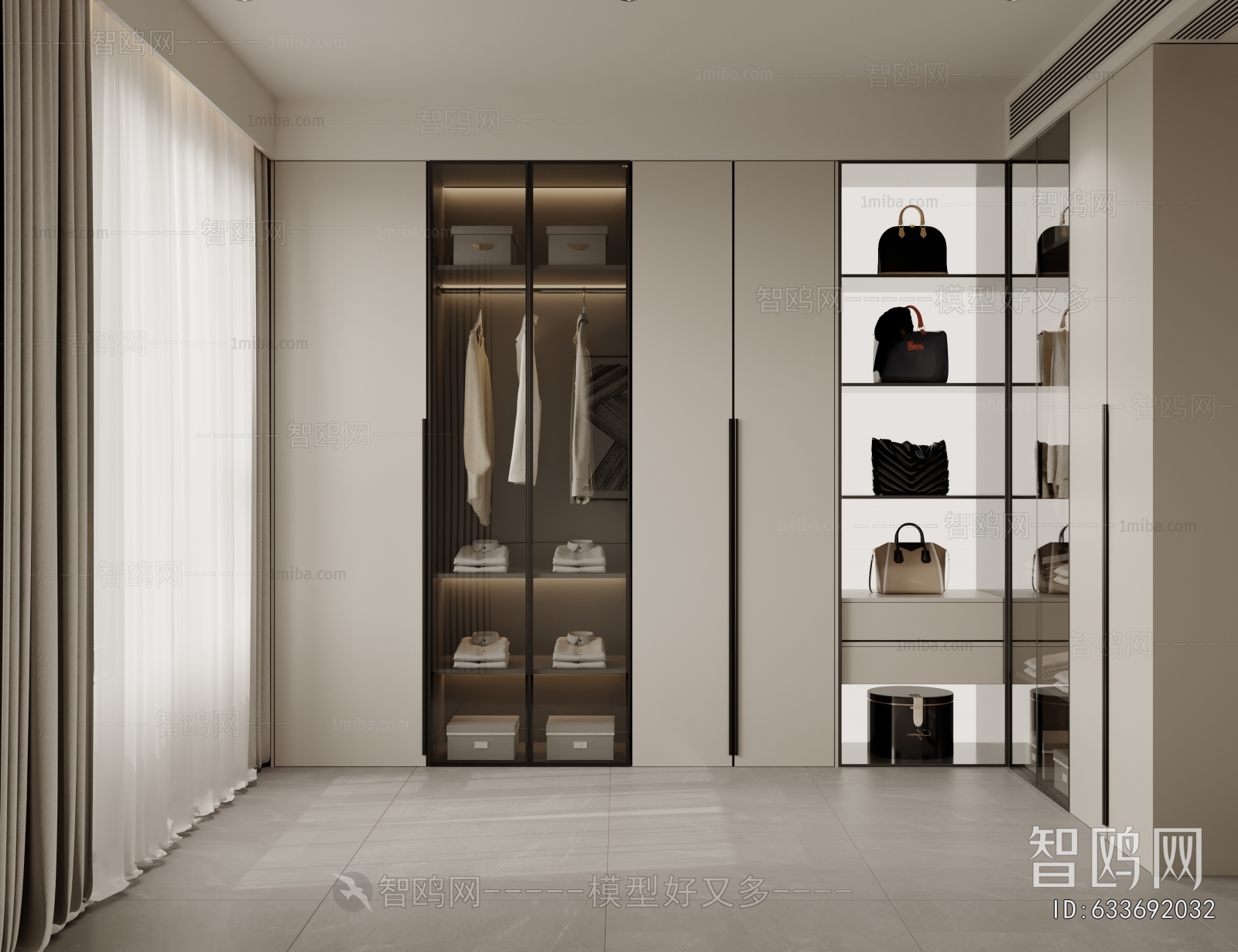 Modern Clothes Storage Area