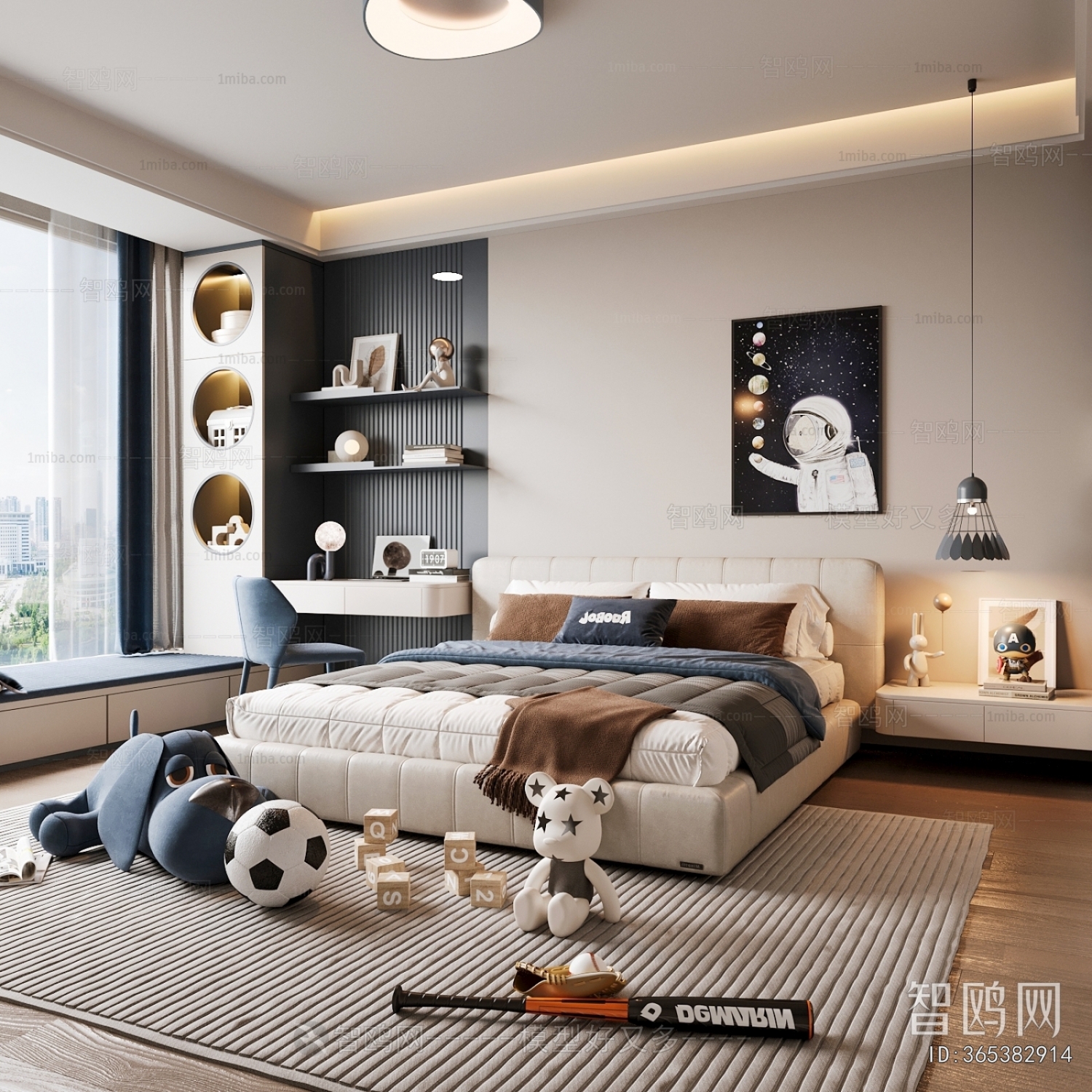 Modern Boy's Room And Son's Room