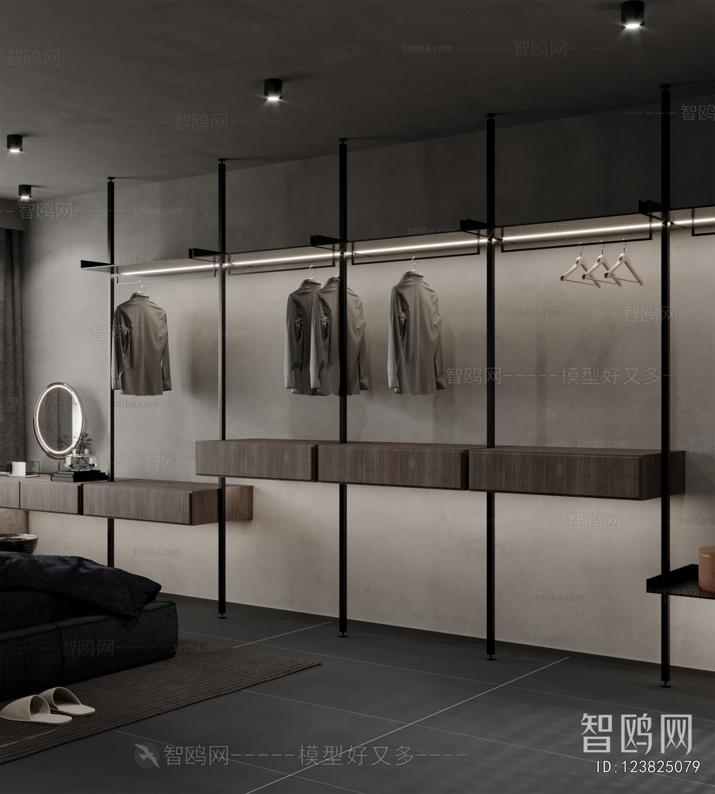 Modern Clothes Storage Area