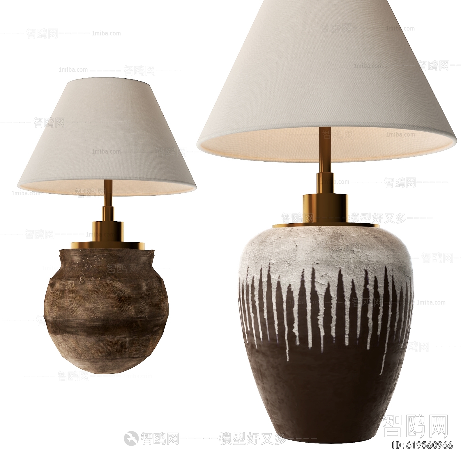 Wabi-sabi Style Table Lamp