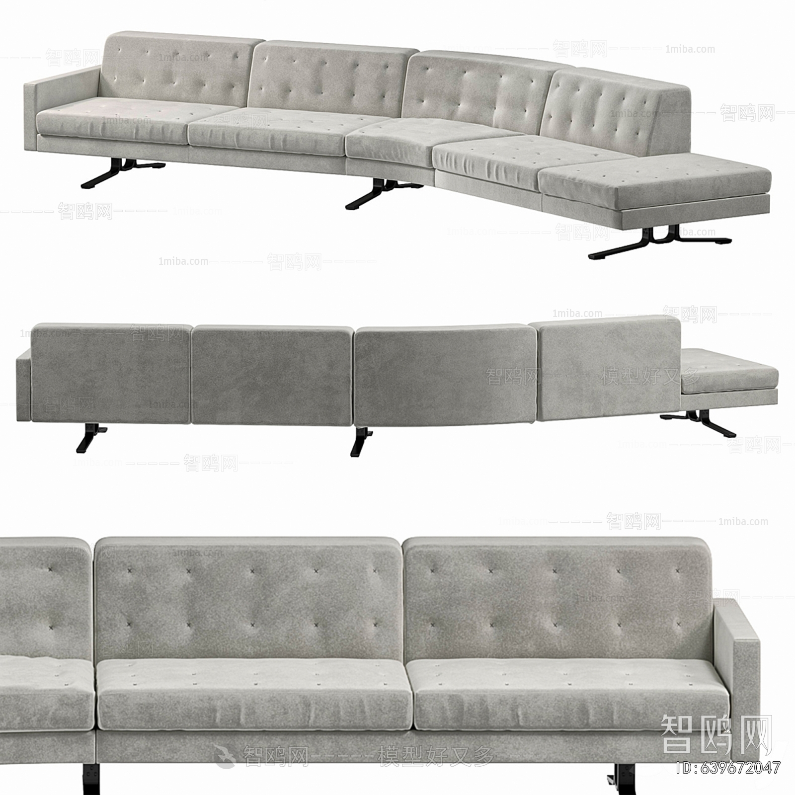 Modern Curved Sofa