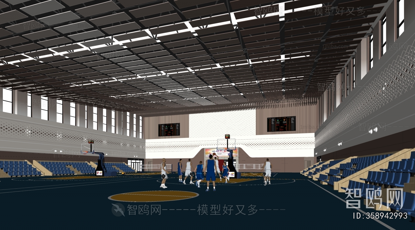 Modern Basketball Arena