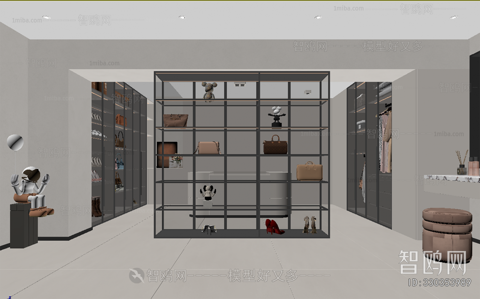 Modern Clothes Storage Area