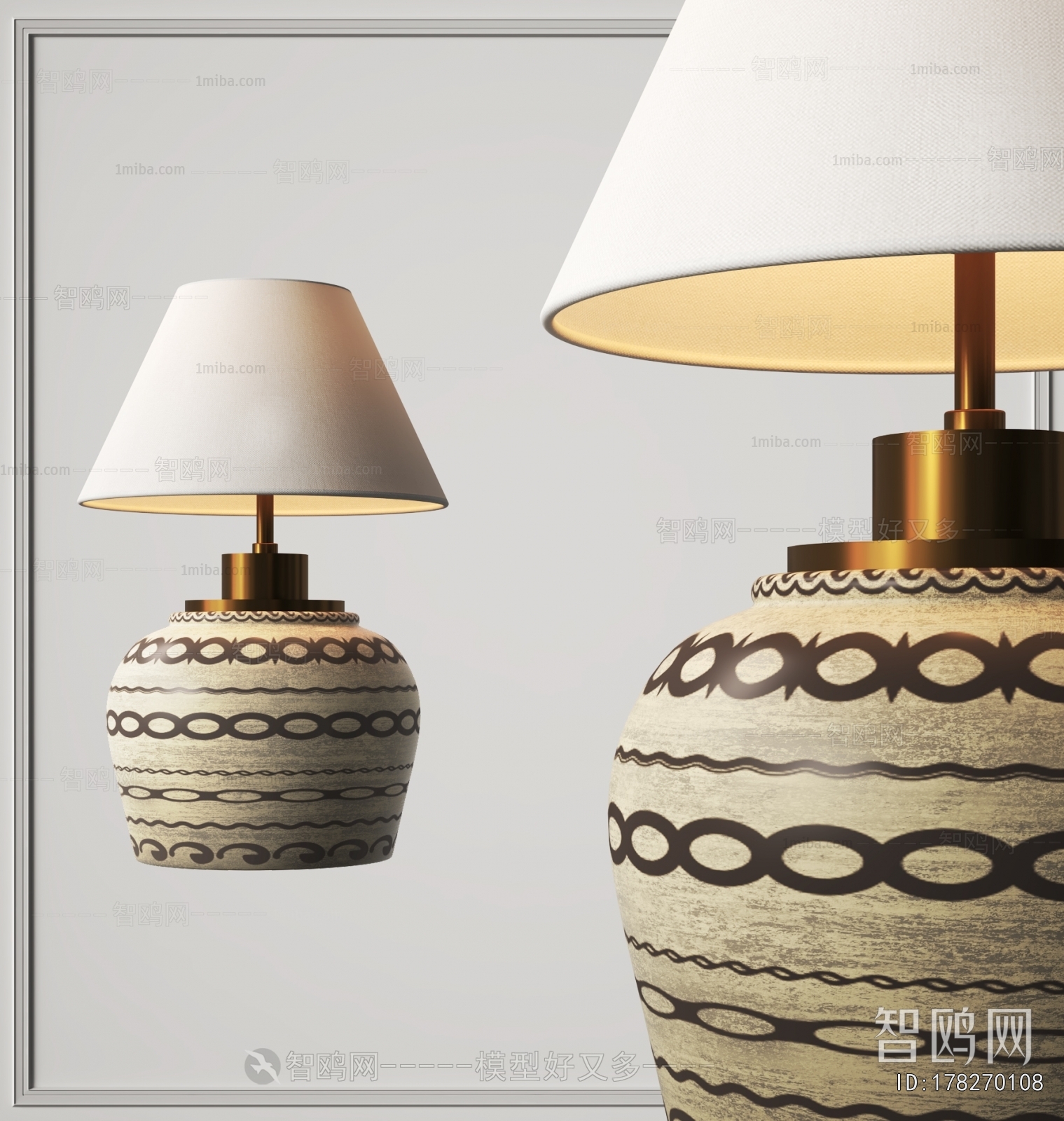 Wabi-sabi Style Table Lamp