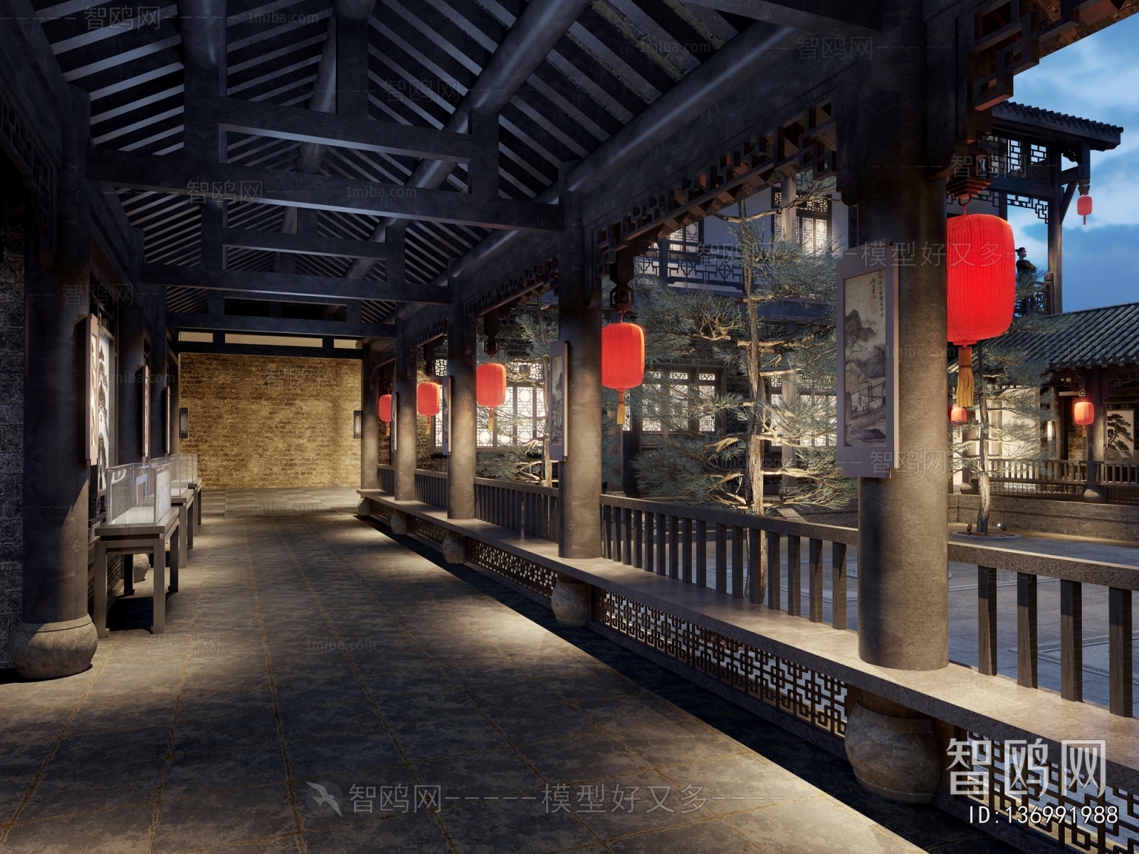 Chinese Style Ancient Architectural Buildings