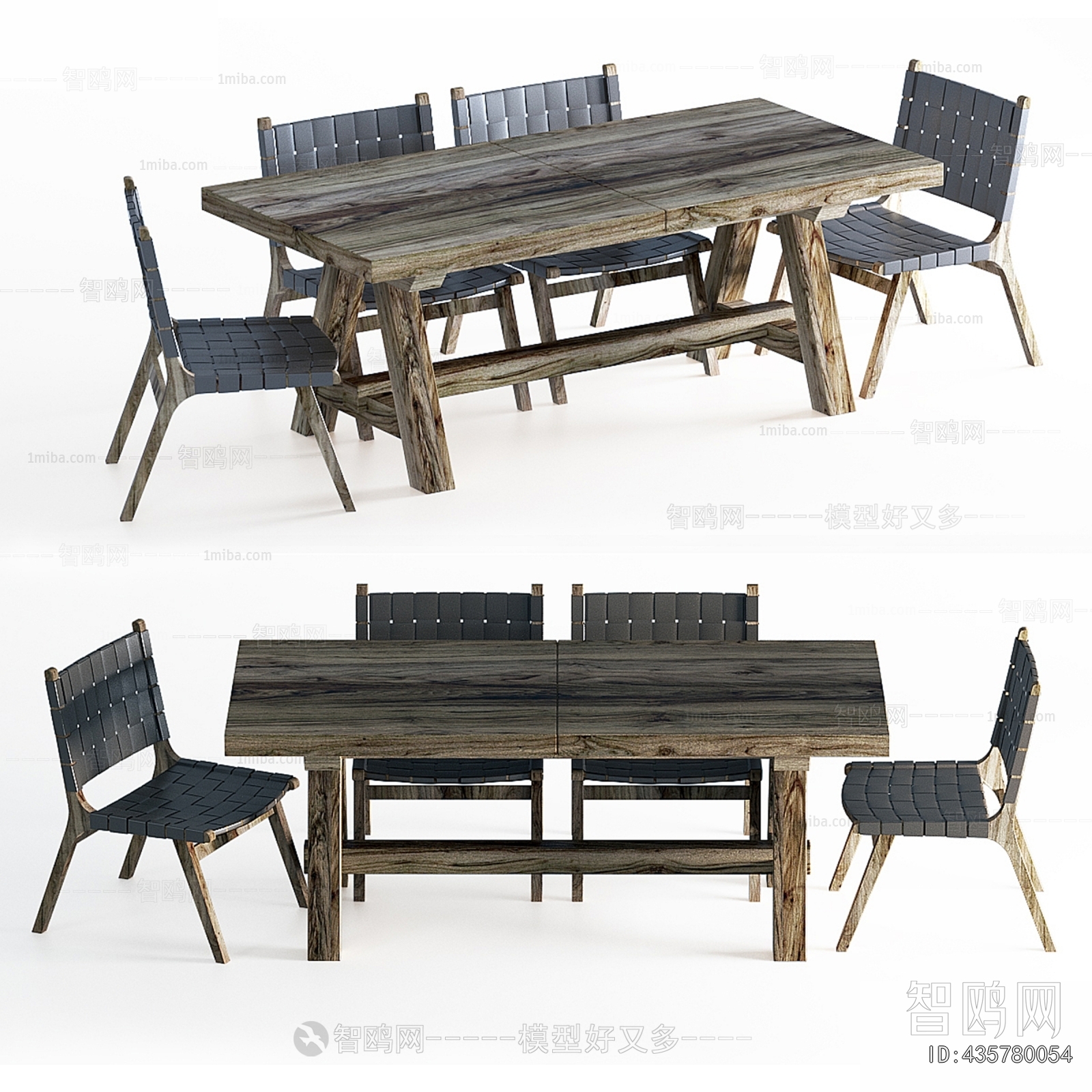 Wabi-sabi Style Dining Table And Chairs