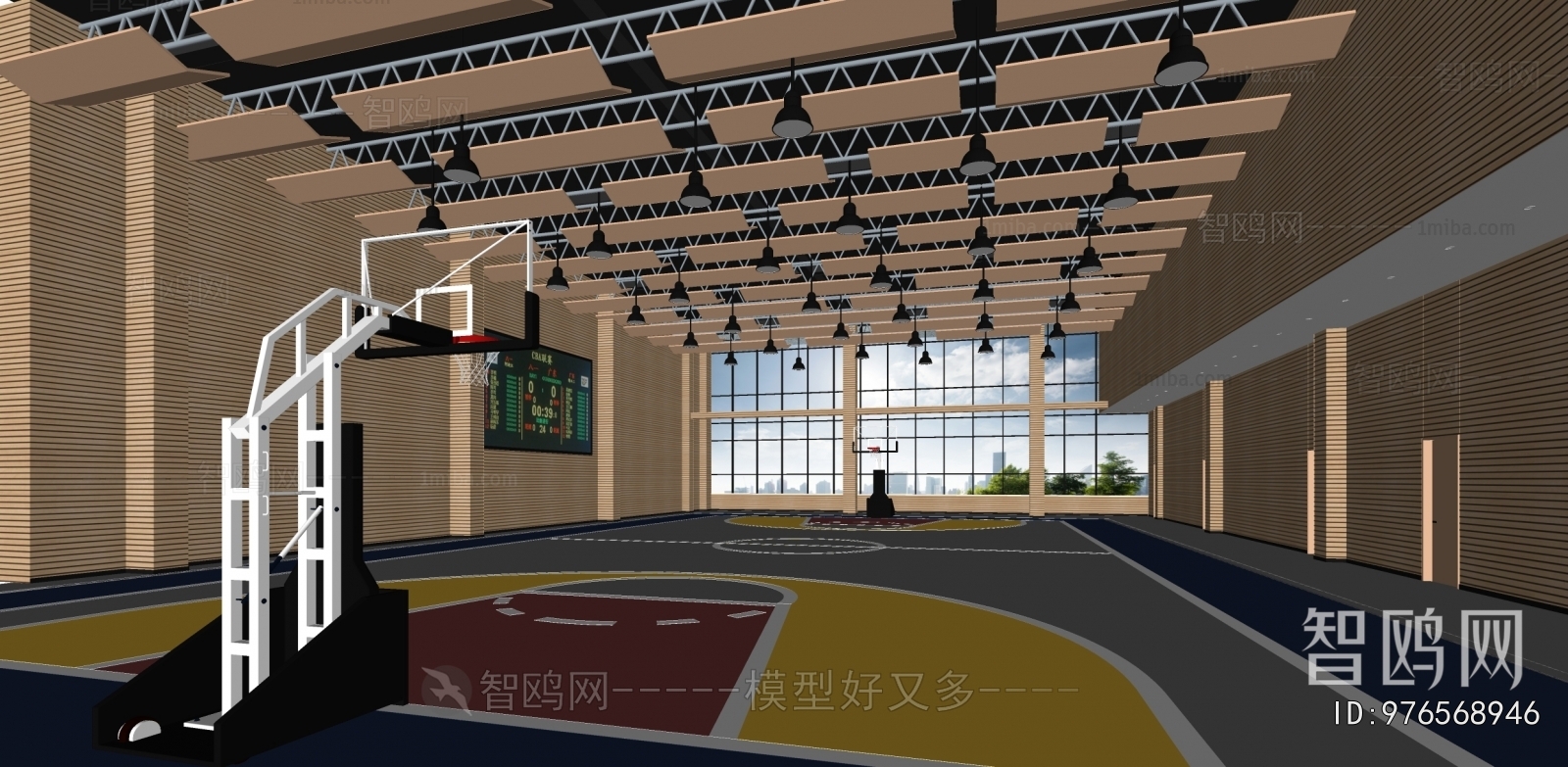 Modern Basketball Arena