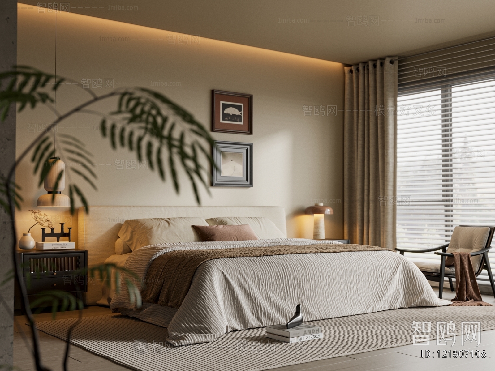 Wabi-sabi Style Bedroom