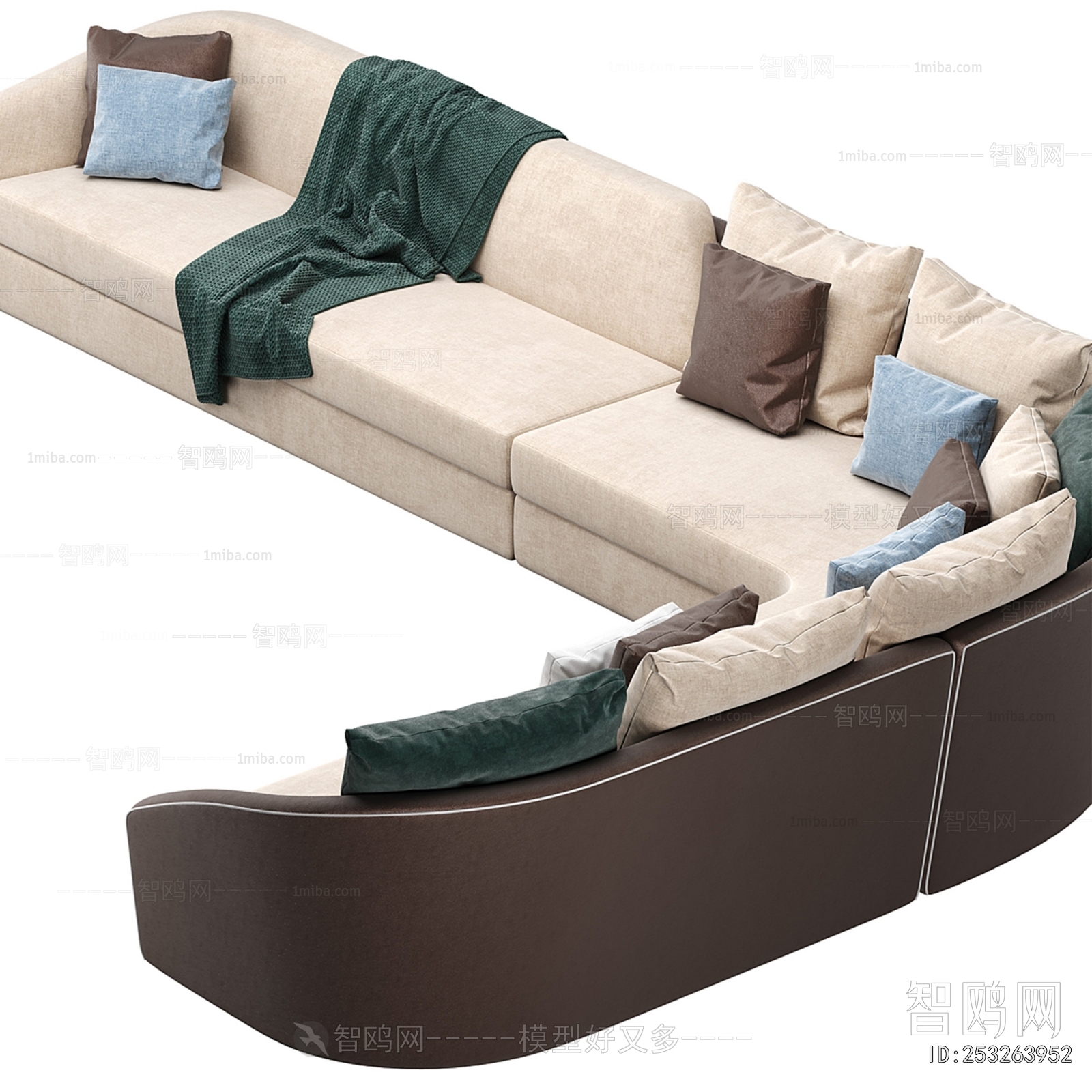 Modern Curved Sofa