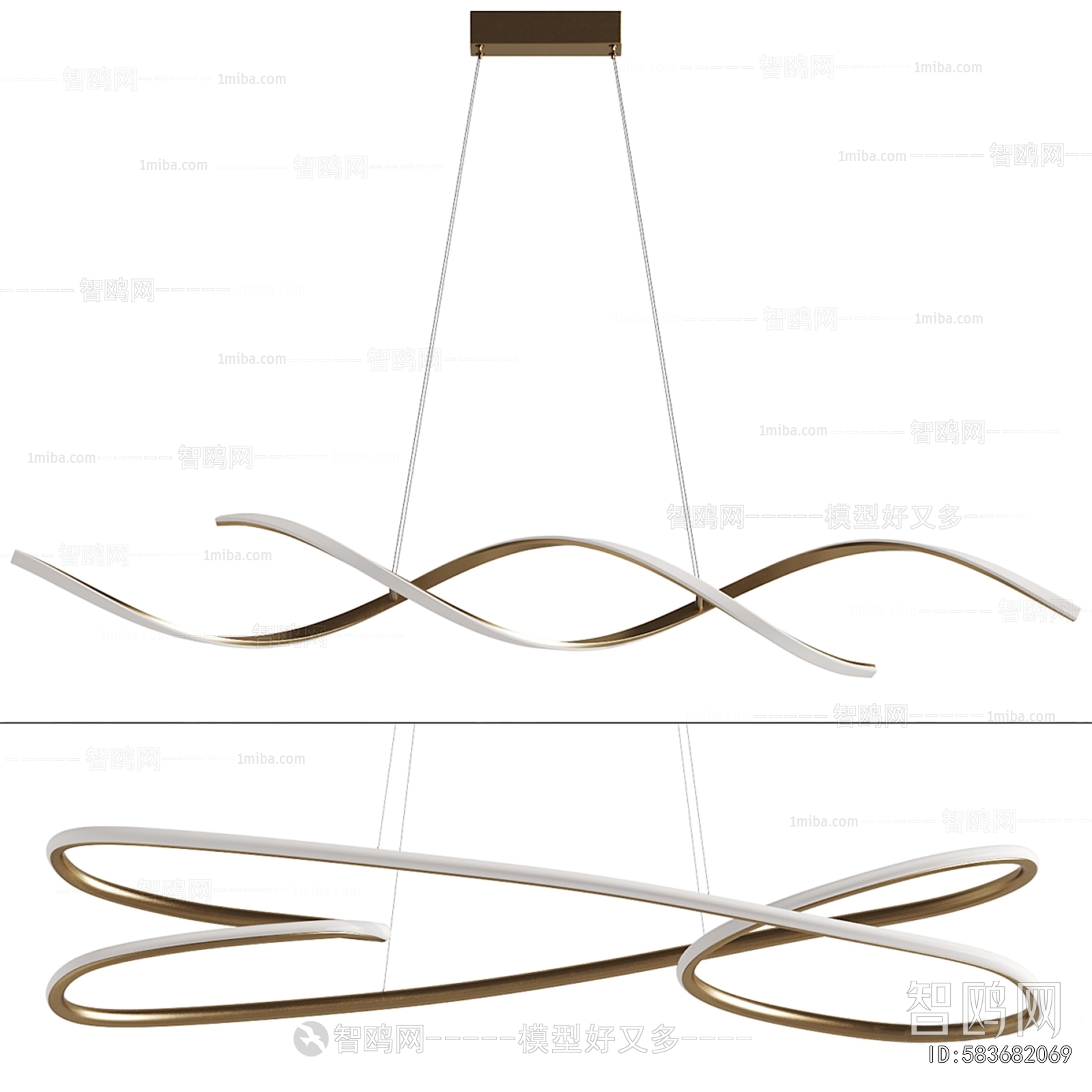 Modern Long Chandelier