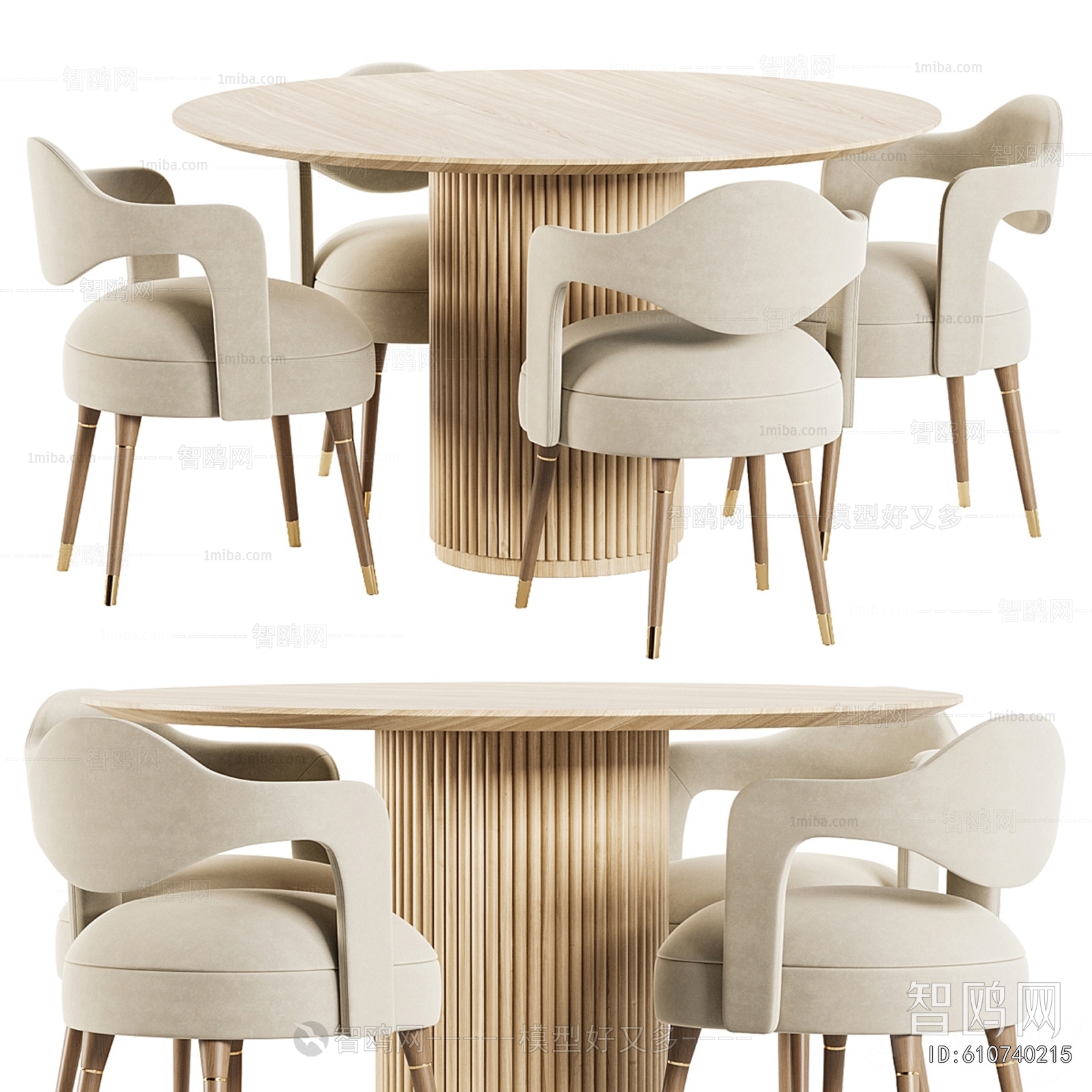 Nordic Style Dining Table And Chairs