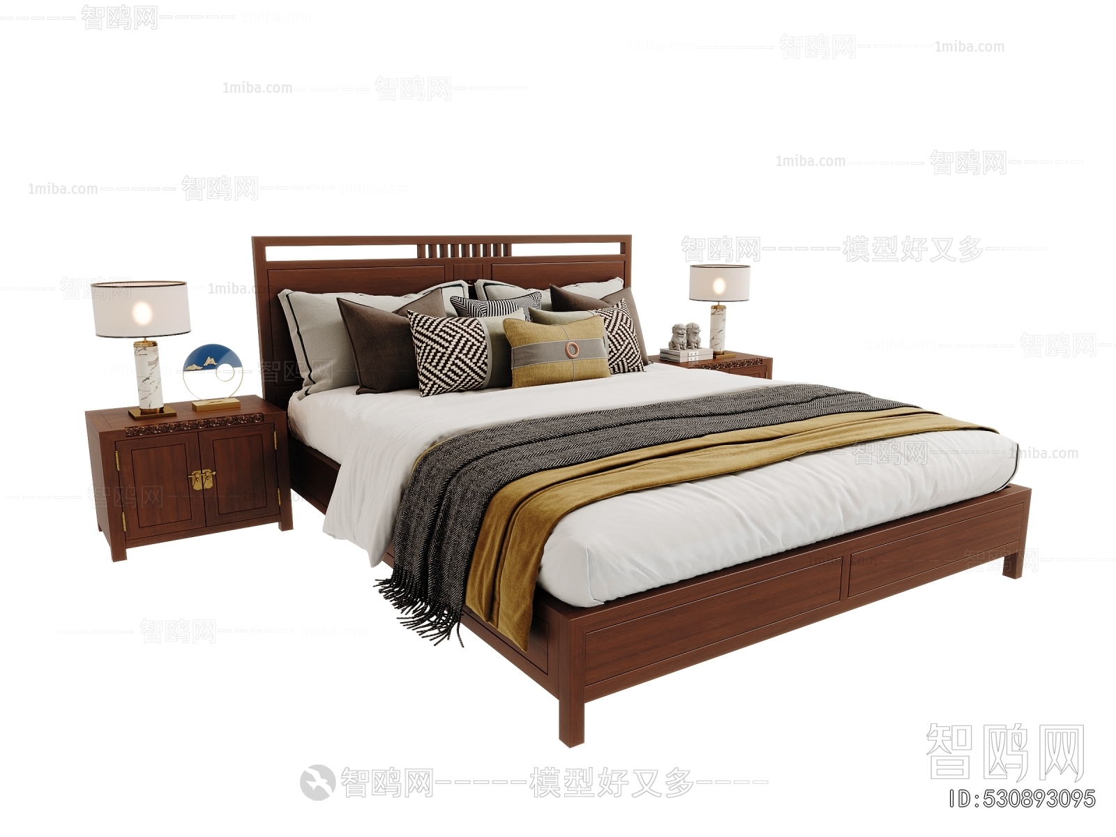 Chinese Style Double Bed