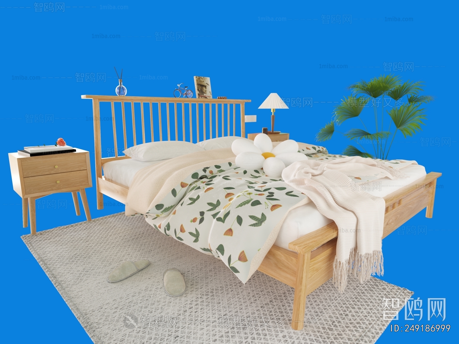 Nordic Style Double Bed