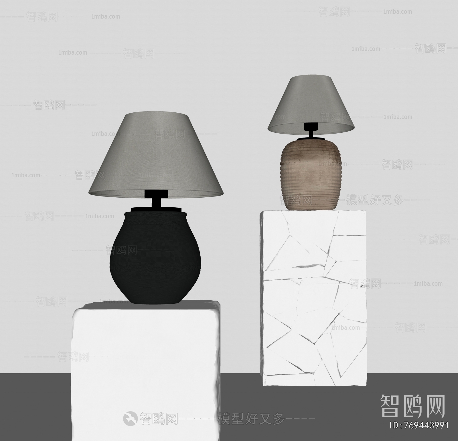 Wabi-sabi Style Table Lamp