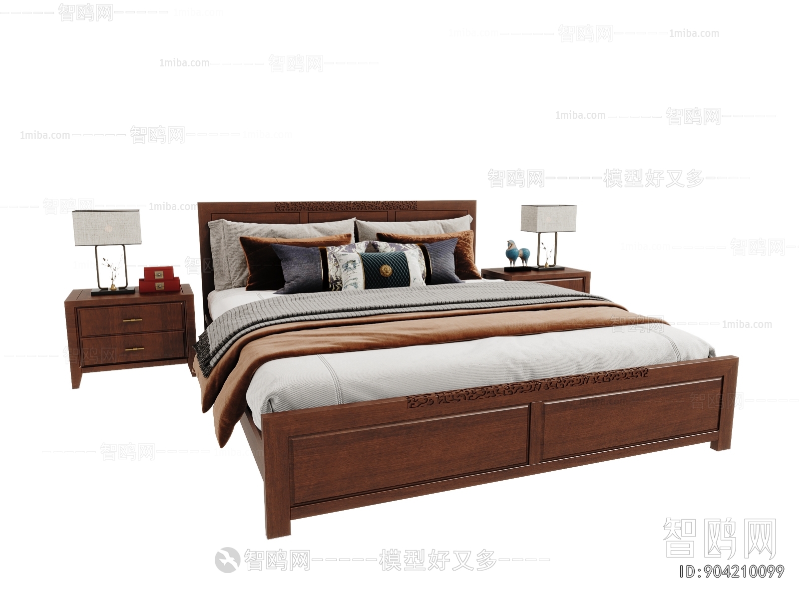 Chinese Style Double Bed