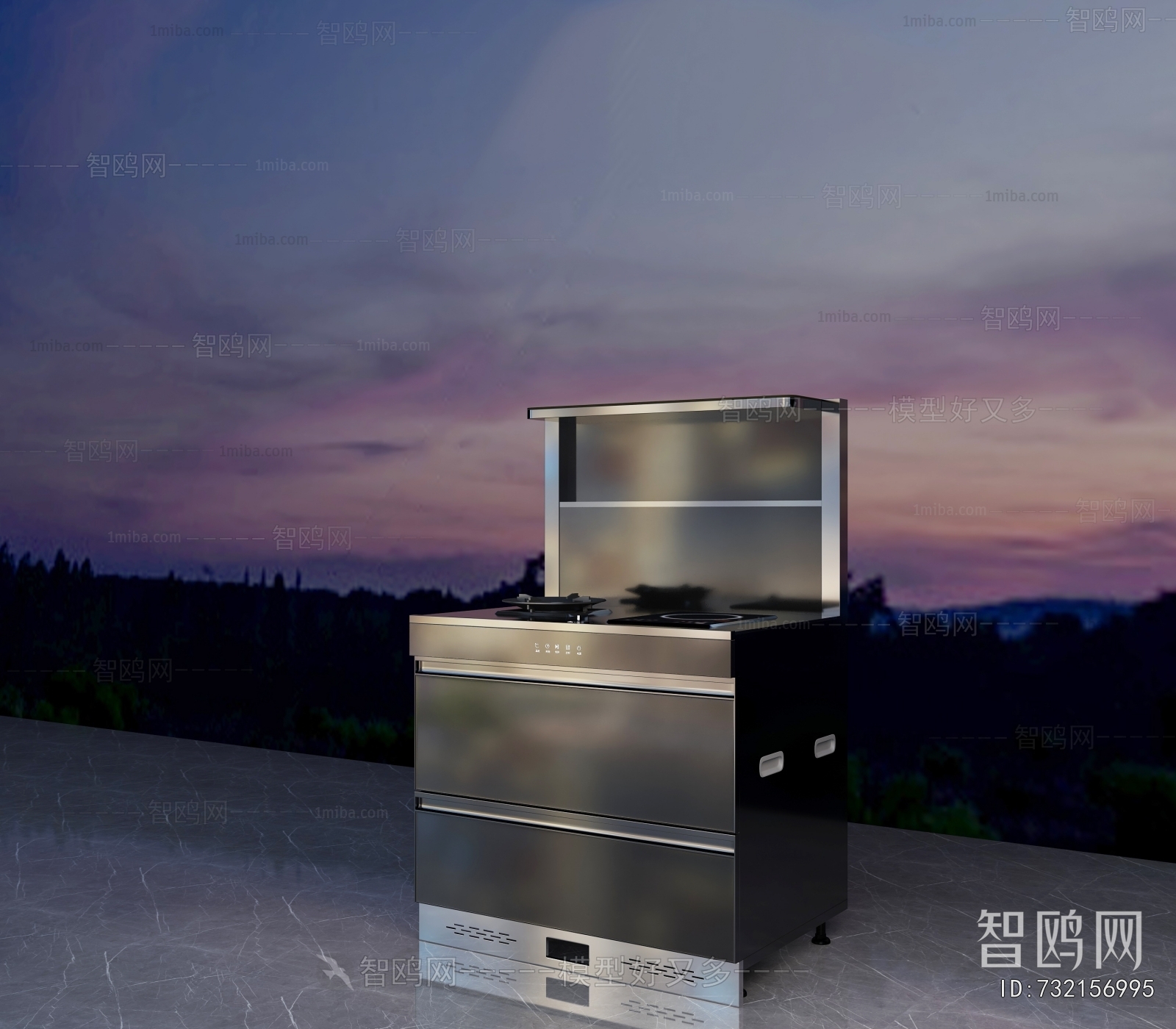 Modern Kitchen Electric Gas Range