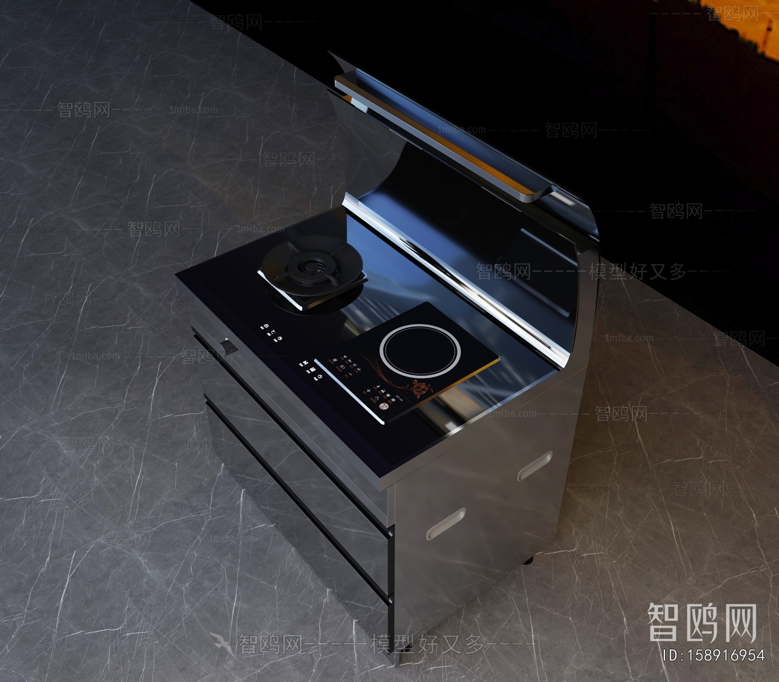 Modern Kitchen Electric Gas Range