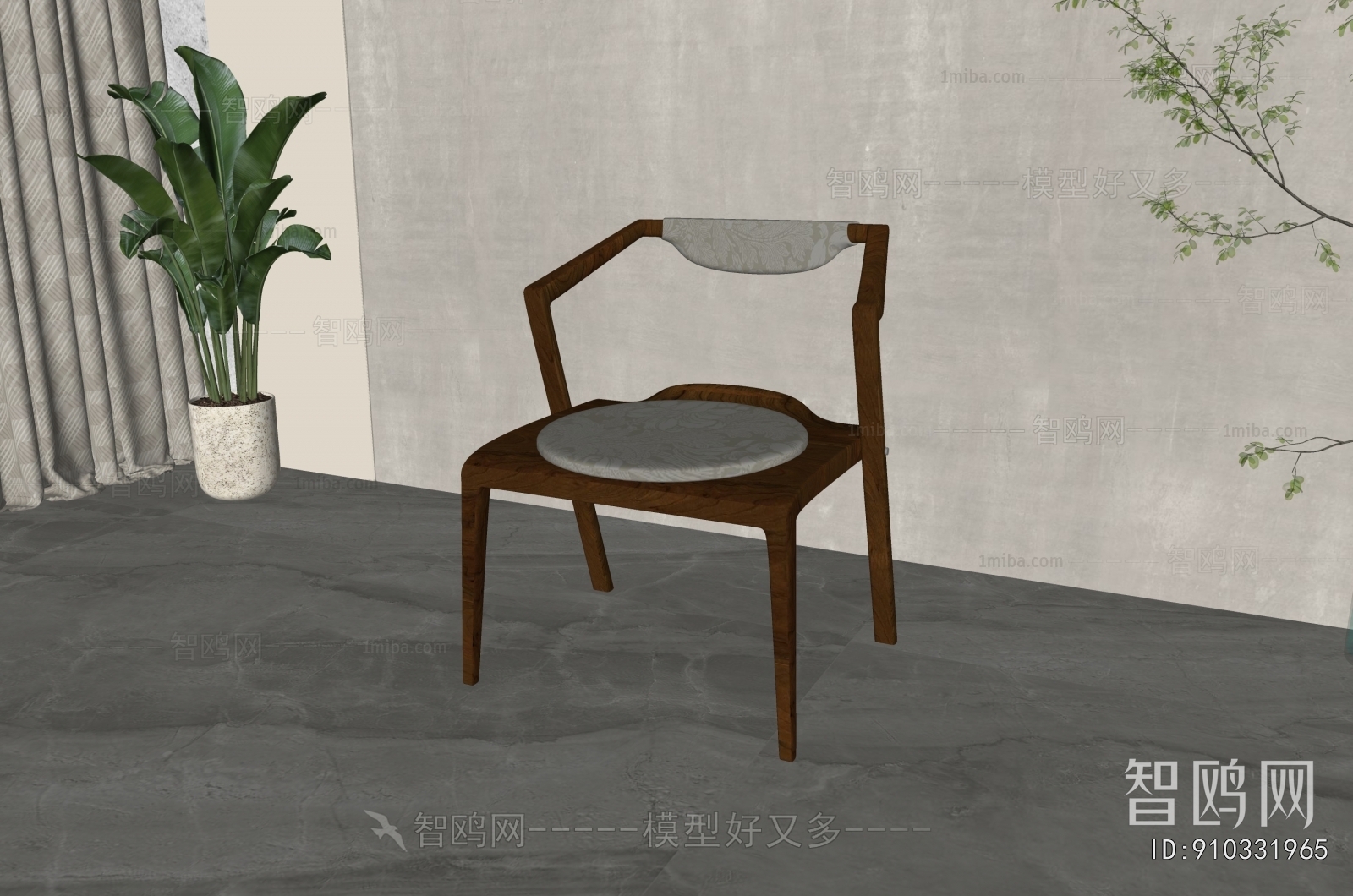 New Chinese Style Single Chair