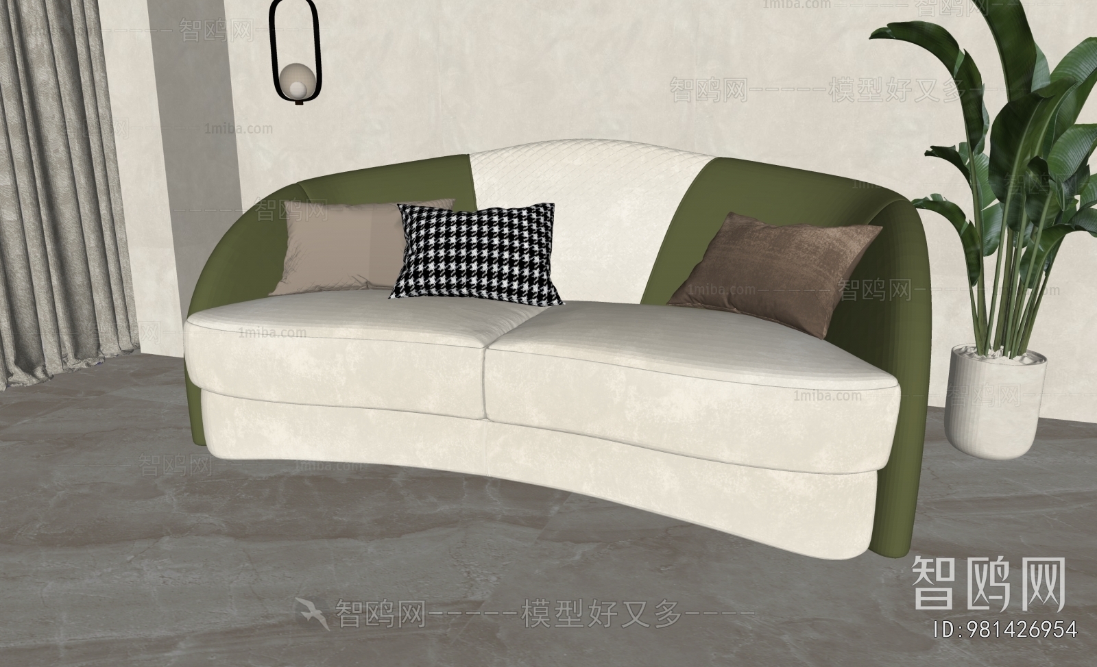 Simple European Style A Sofa For Two