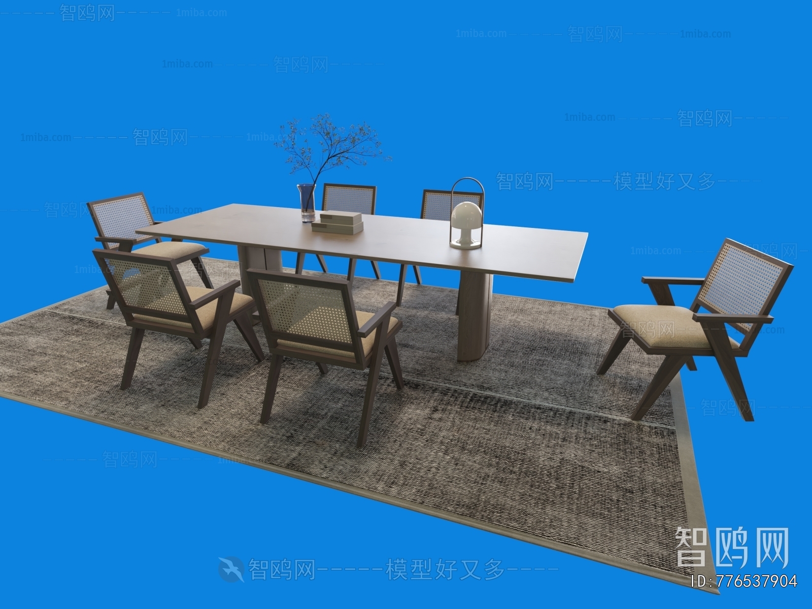 Wabi-sabi Style Dining Table And Chairs