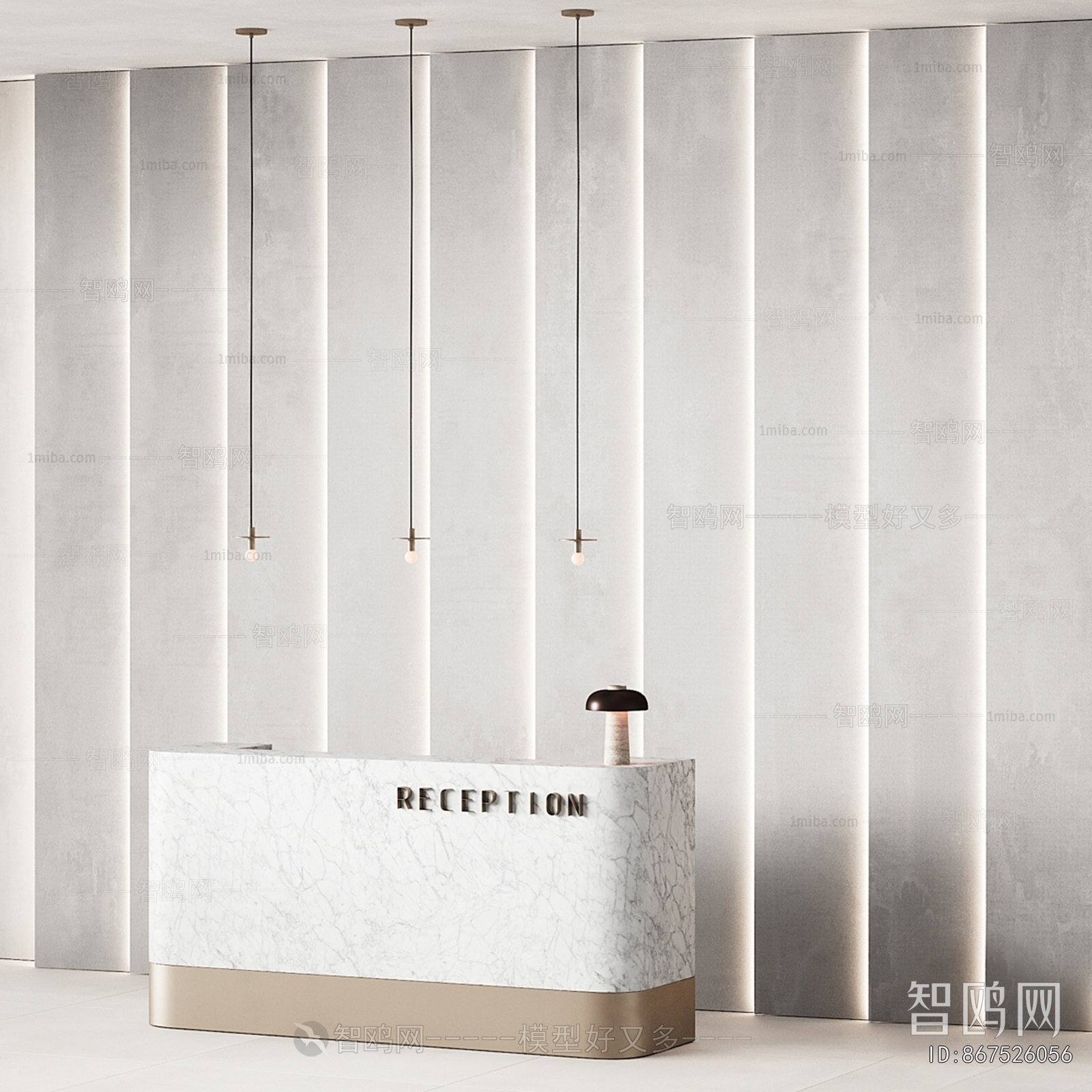 Modern Office Reception Desk