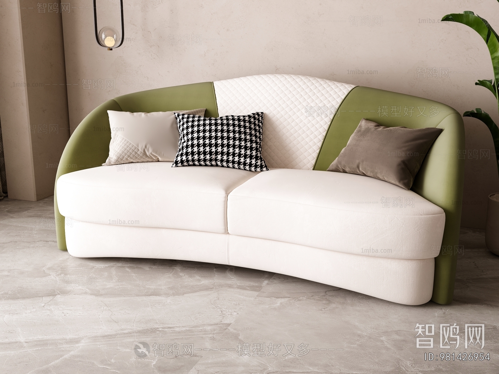 Simple European Style A Sofa For Two