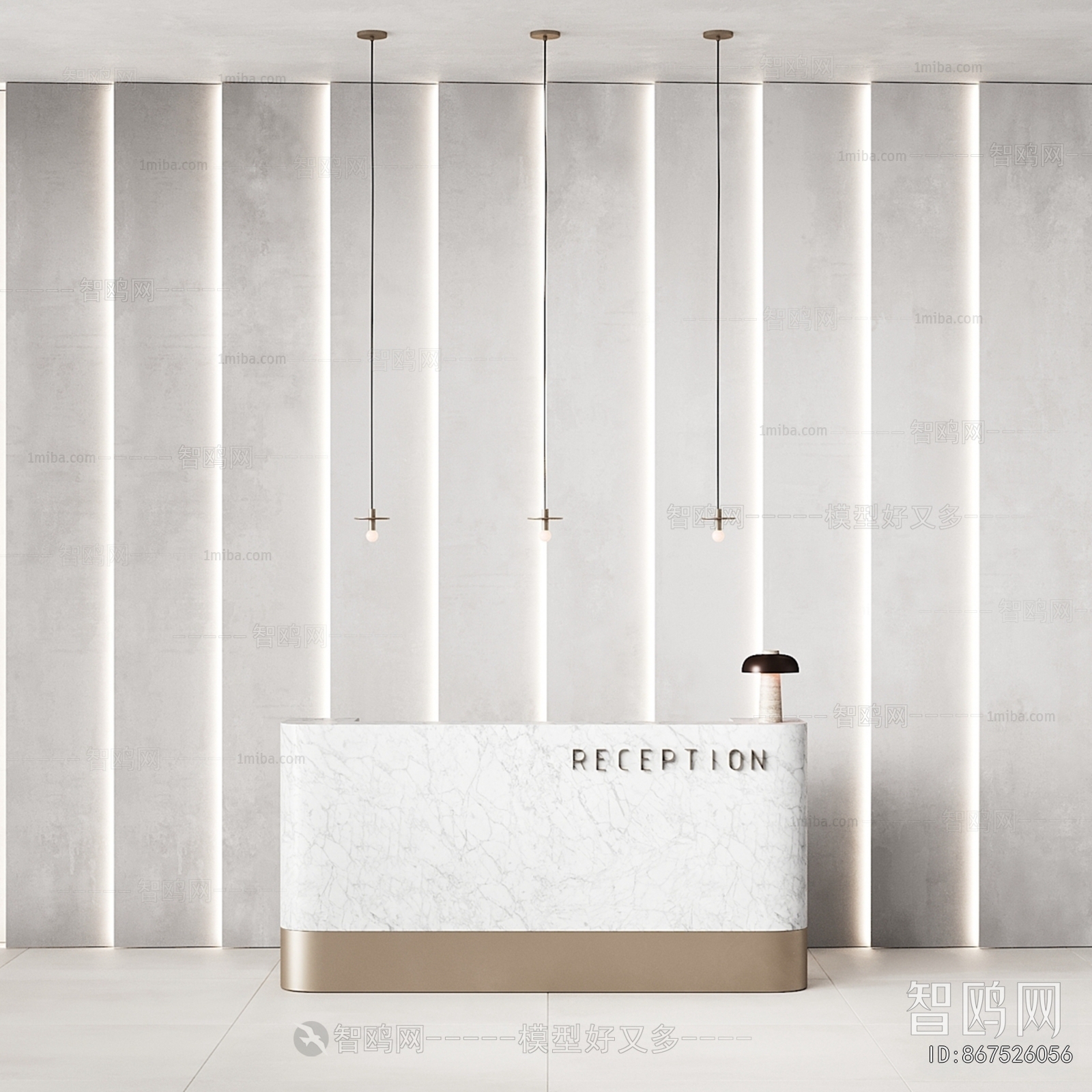 Modern Office Reception Desk