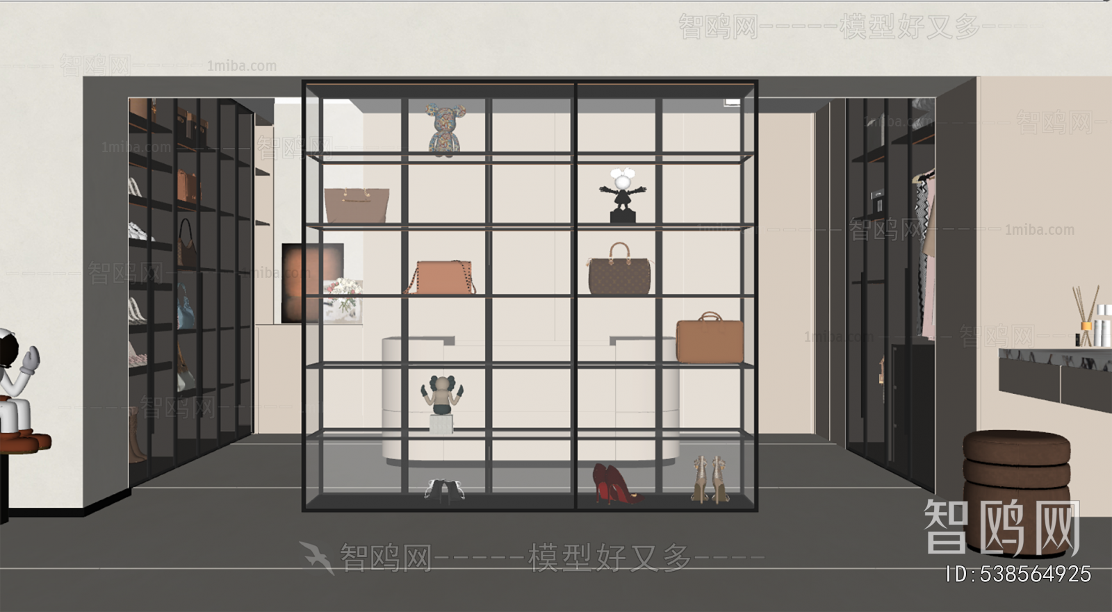 Modern Clothes Storage Area