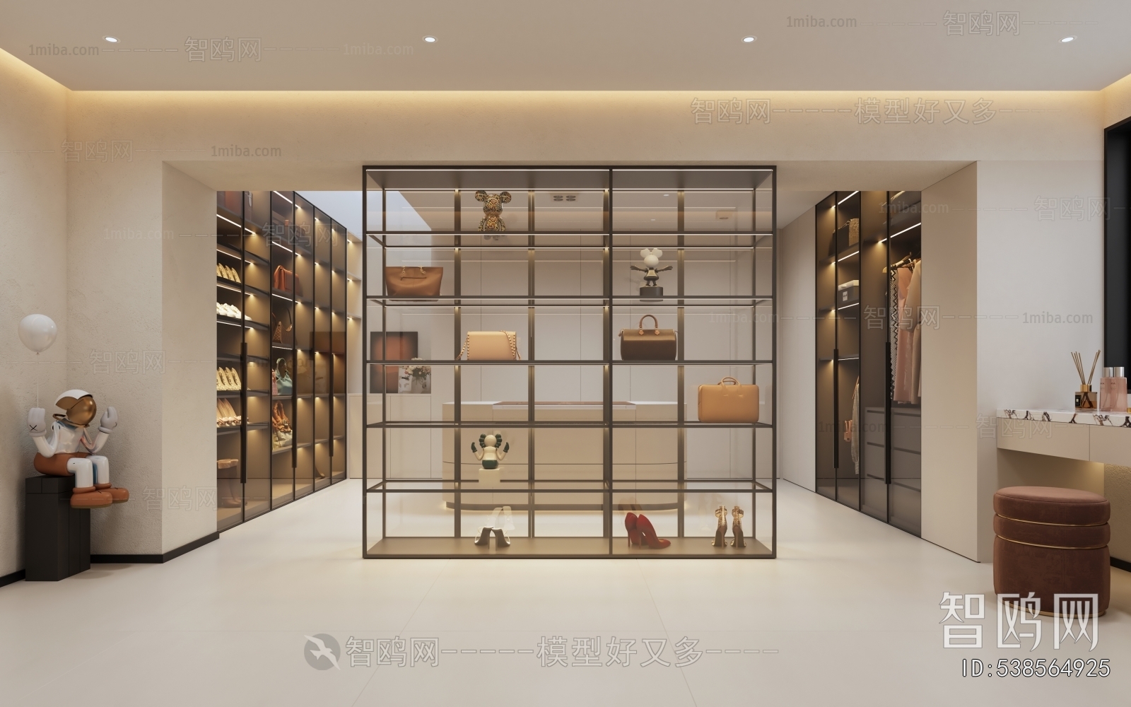 Modern Clothes Storage Area