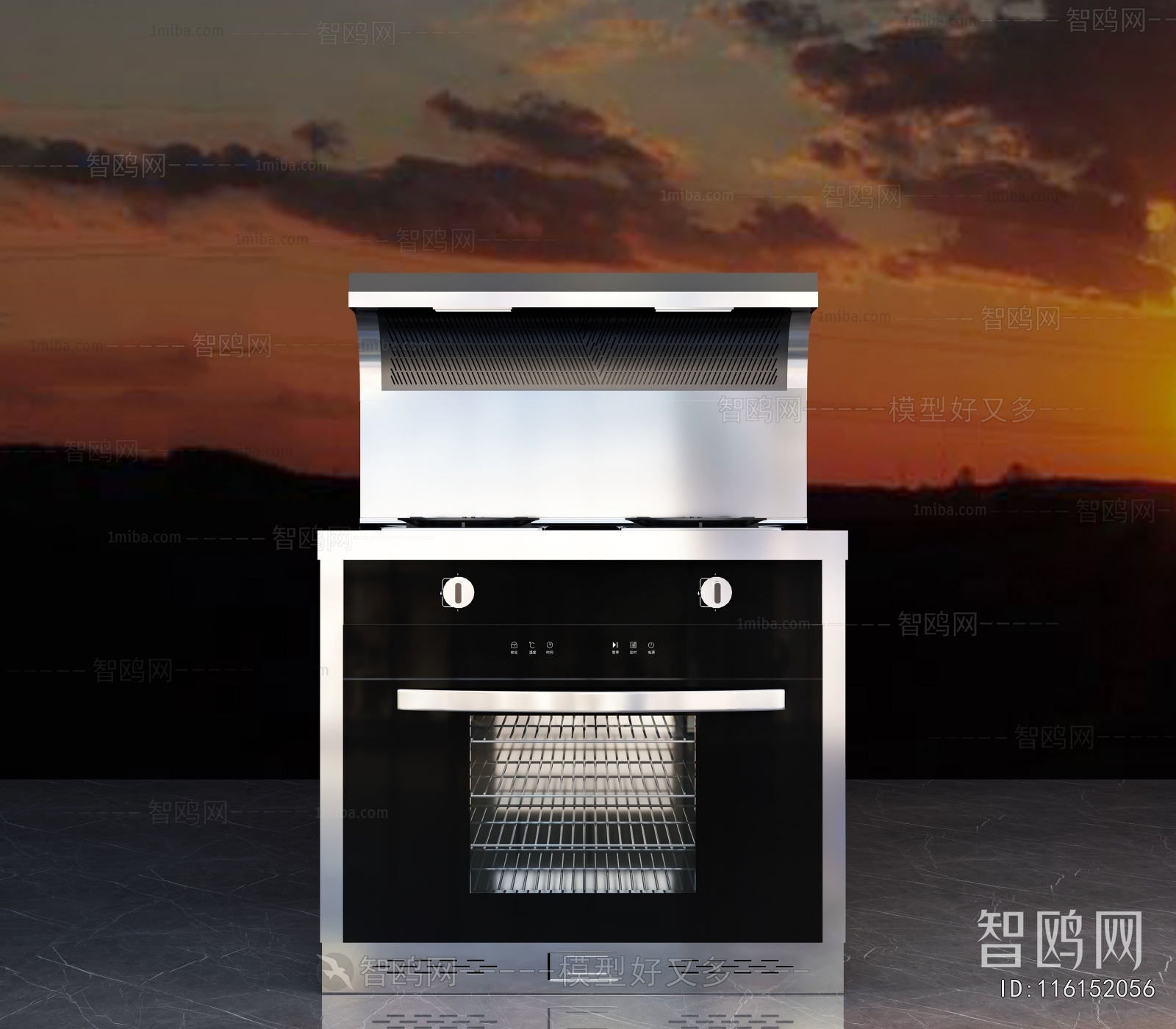 Modern Kitchen Electric Gas Range