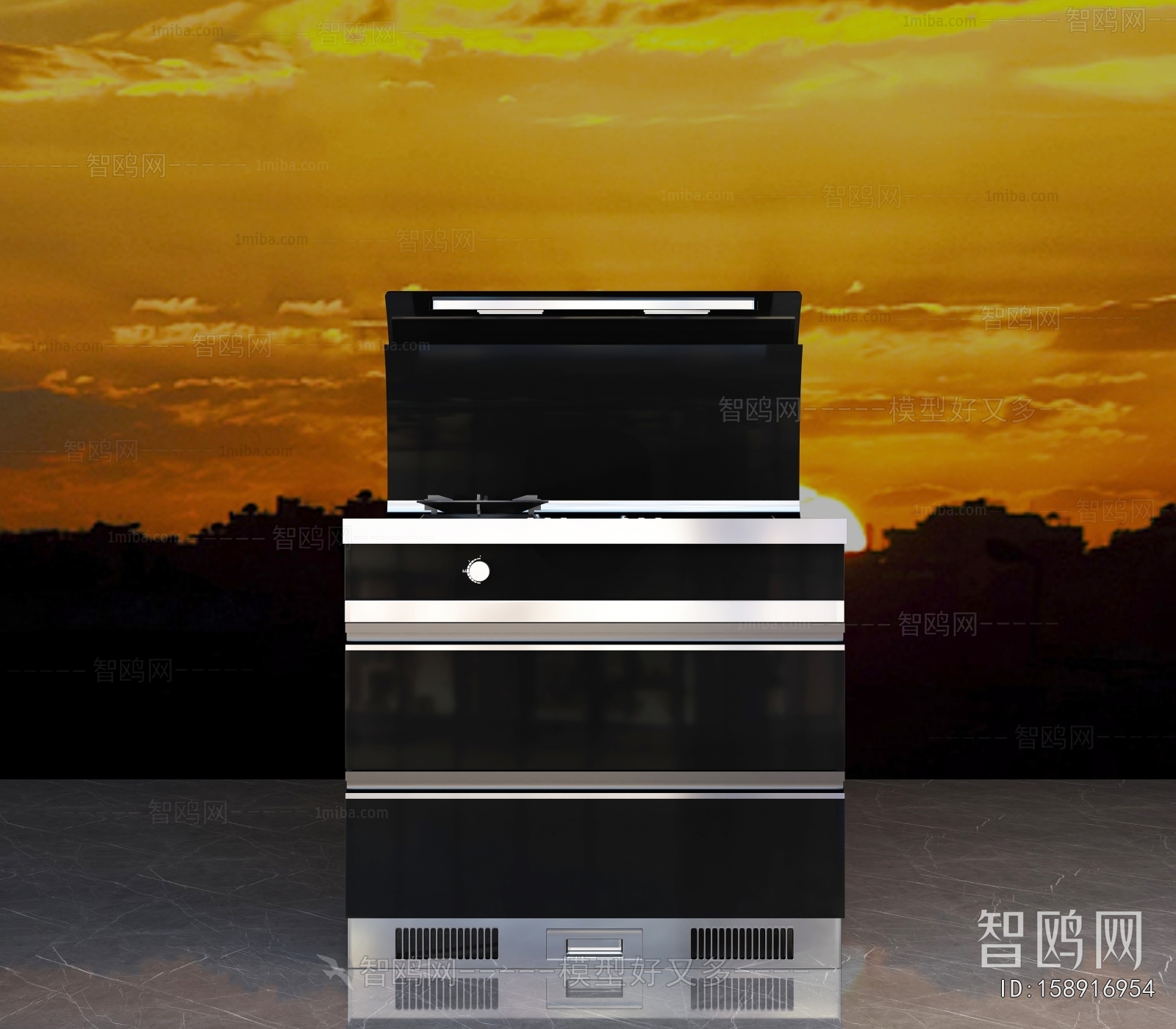 Modern Kitchen Electric Gas Range