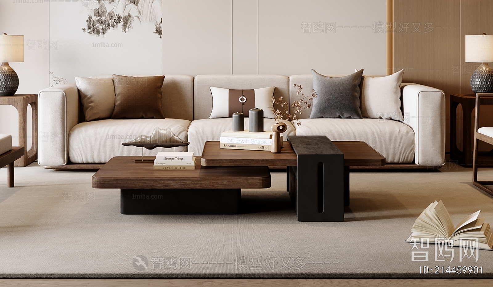 New Chinese Style Sofa Combination