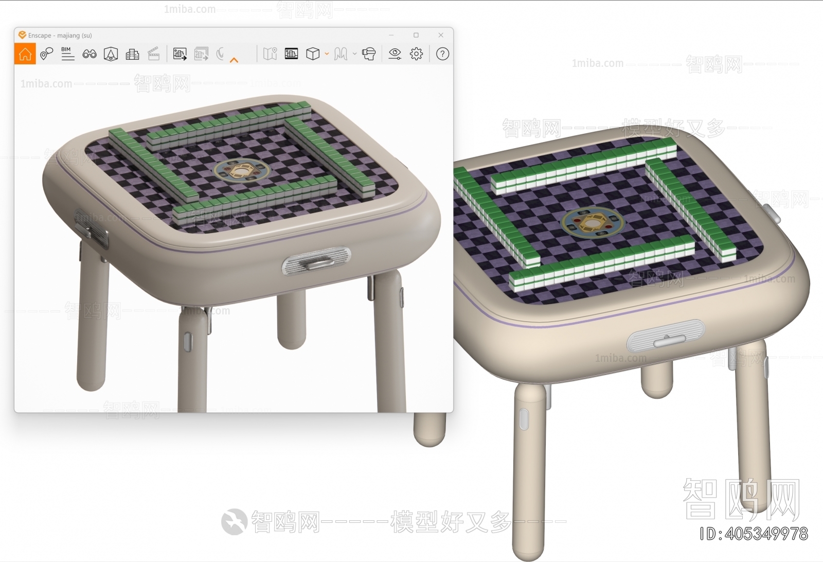 Modern Mahjong Tables And Chairs